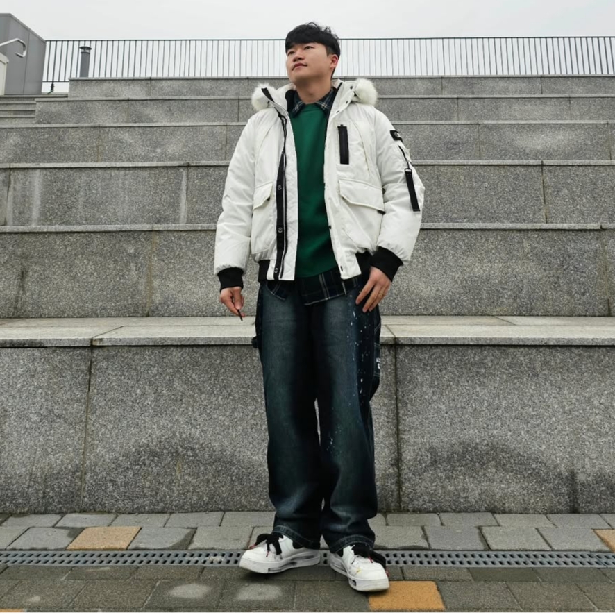Nike x Peaceminusone Air Force 1 Low Para-Noise 2.0 착용 스타일