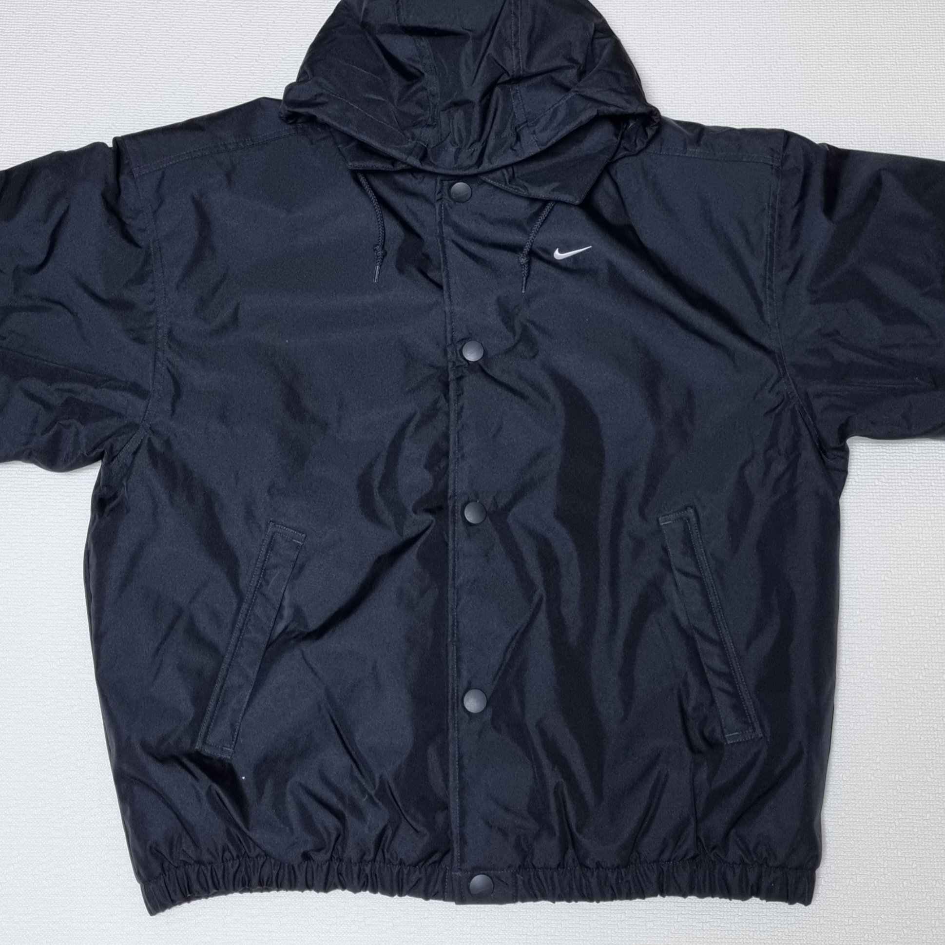 Nike Solo Swoosh Puffer Black - Asia 착용 스타일 - 1