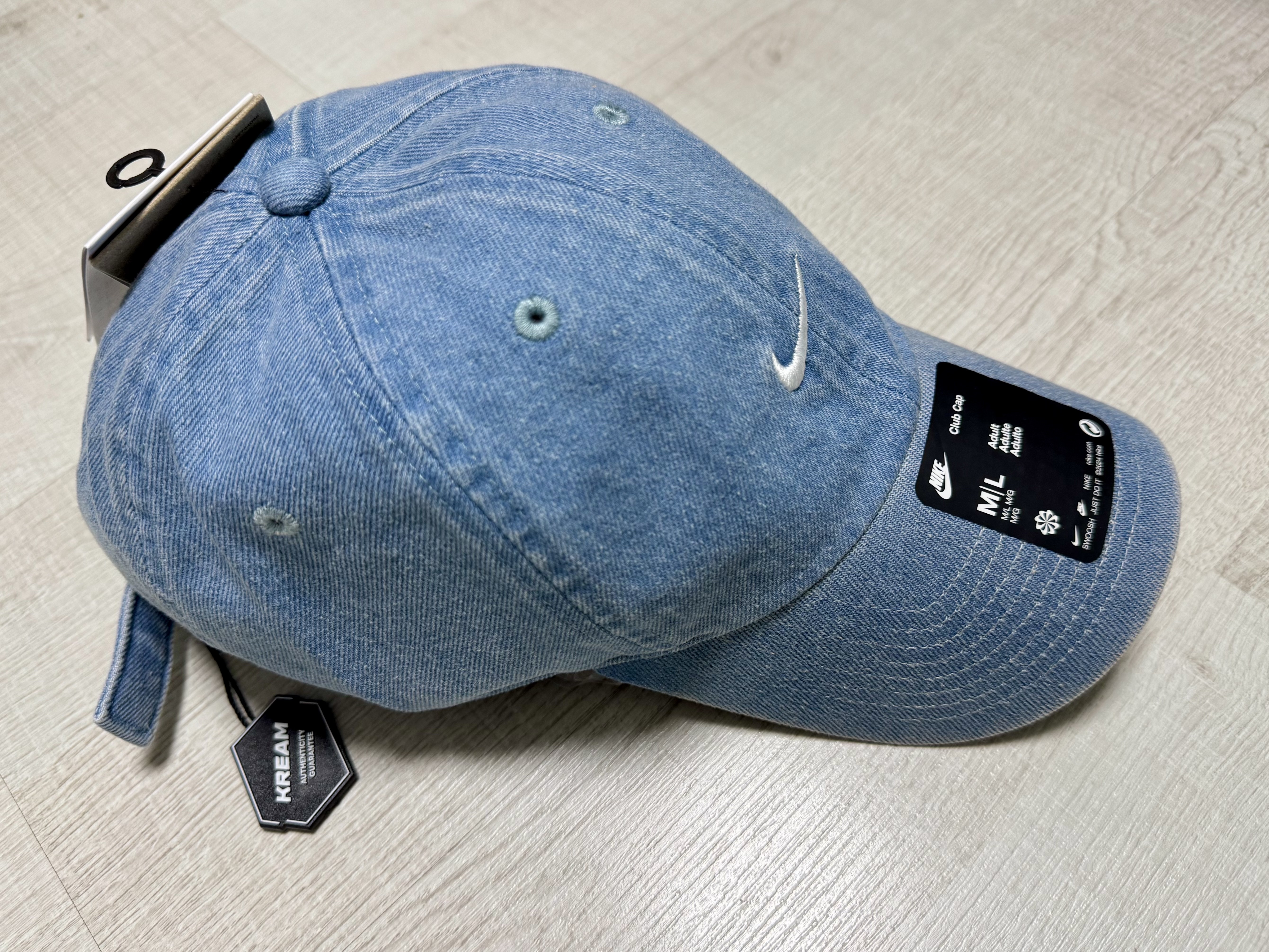 Nike Club Unstructured Denim Cap Aegean Storm Thunder Blue 착용 스타일