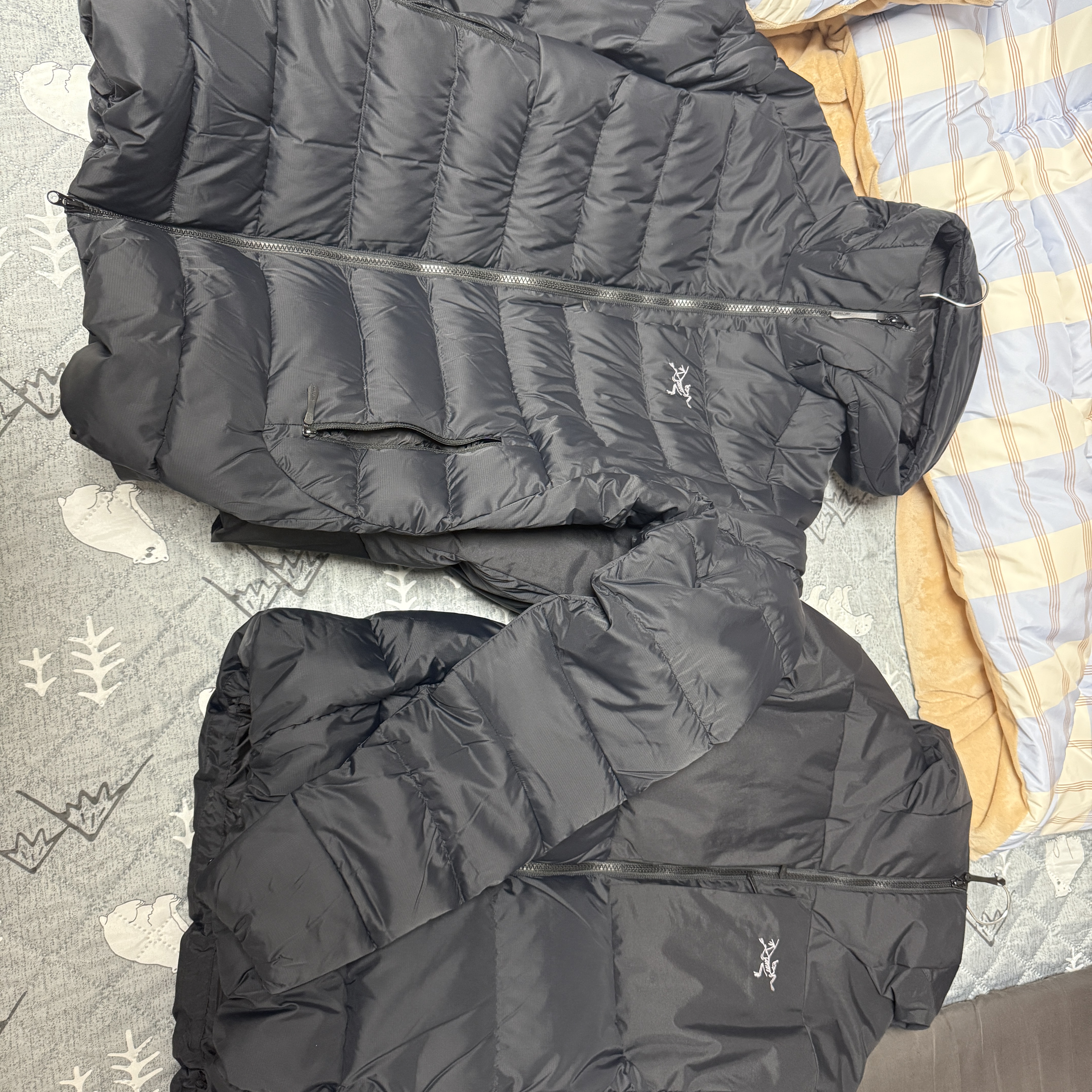 Arc'teryx Cerium Hoody Black, Arc'teryx Beta LT Jacket Black 착용 스타일 - 3