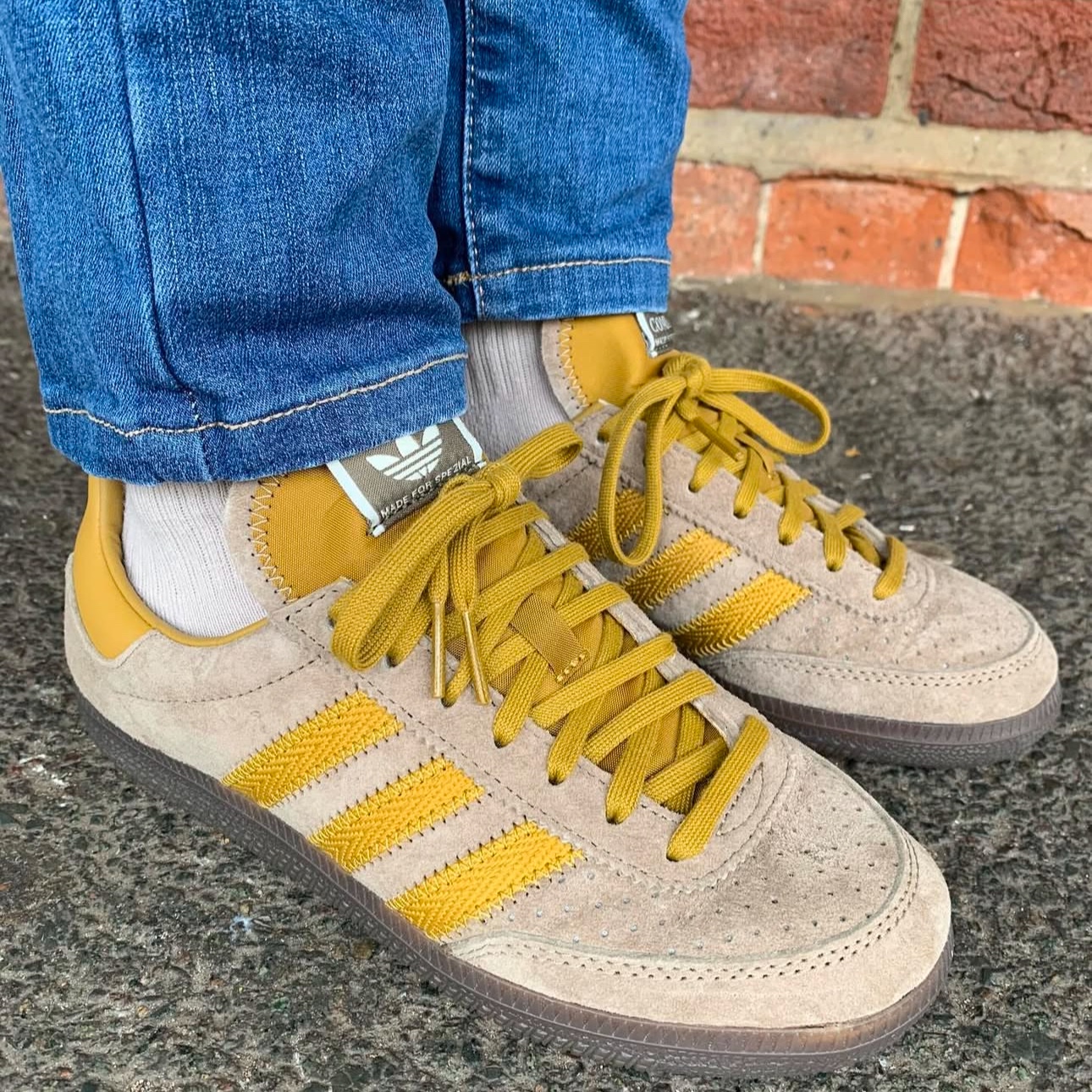 Adidas x C.P. Company Wimberly Spezial Tech Khaki Preloved Bronze 착용 스타일