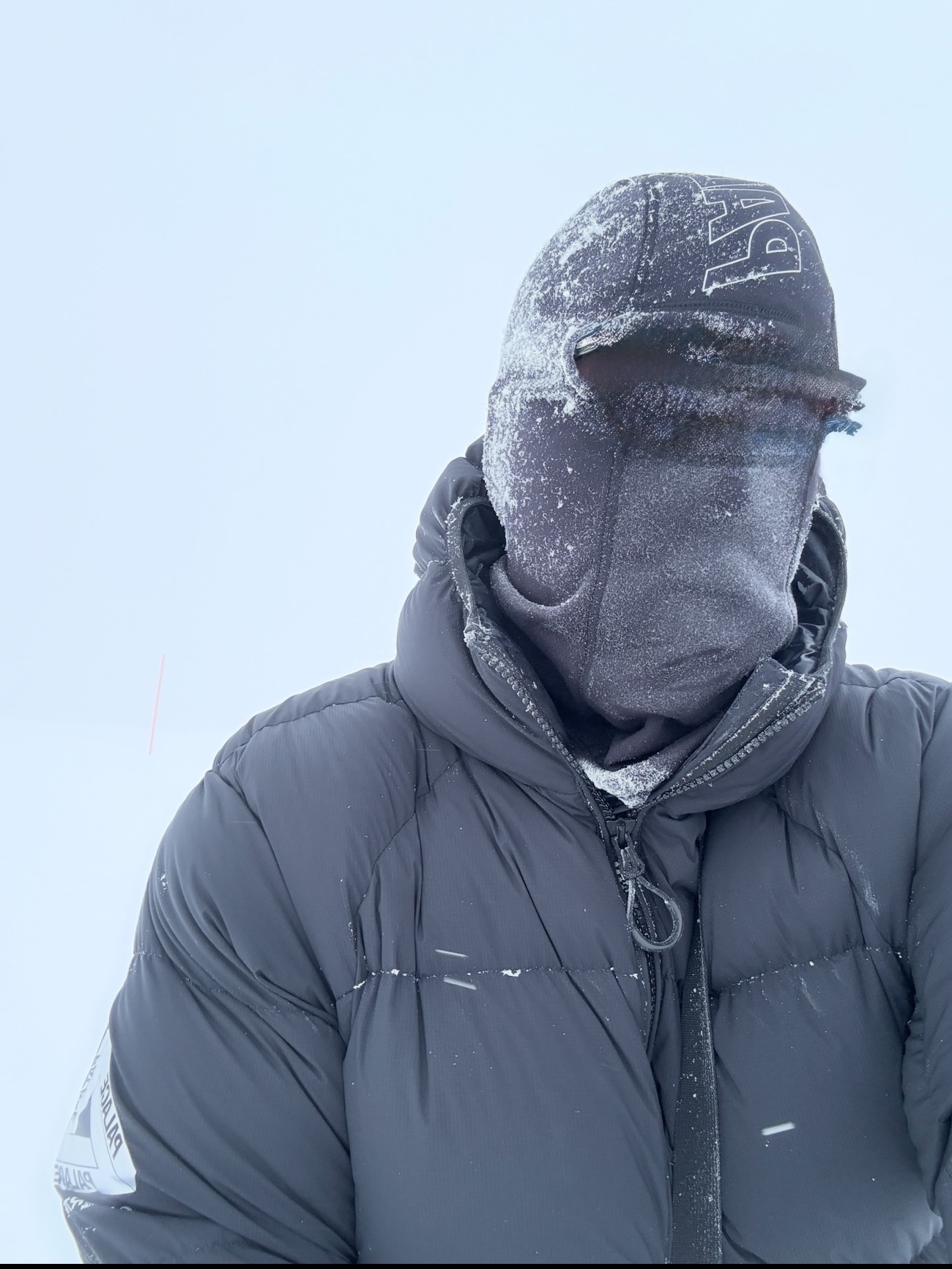 Palace Pertex Matte Balaclava Puffa Black - 23FW 착용 스타일 - 1