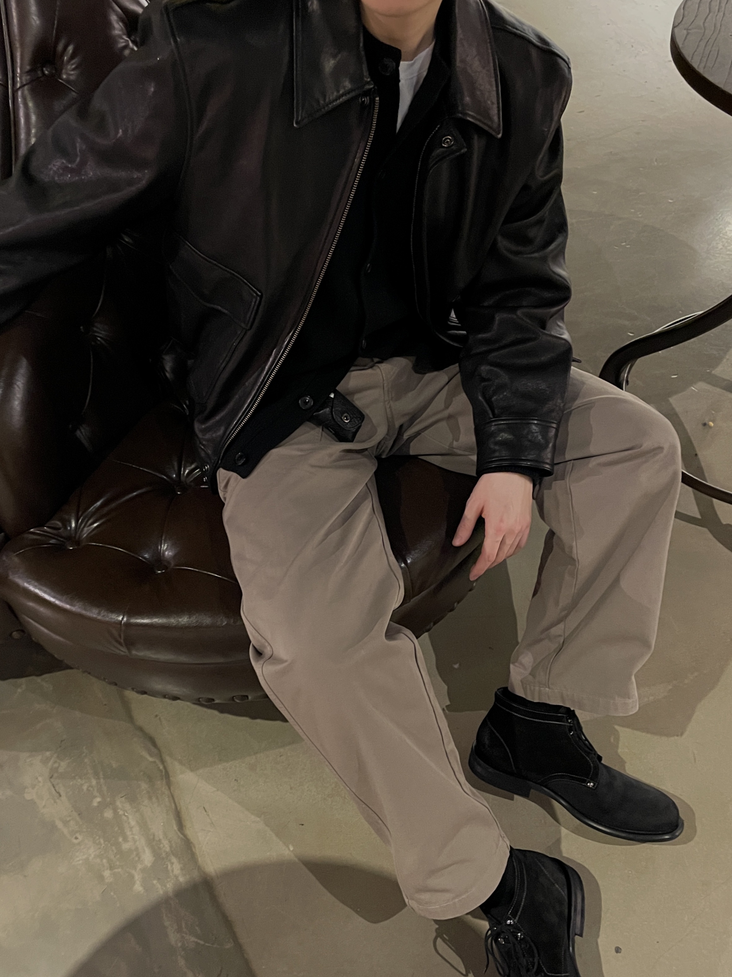 Grds Boots 02 Suede Black 착용 스타일 - 3
