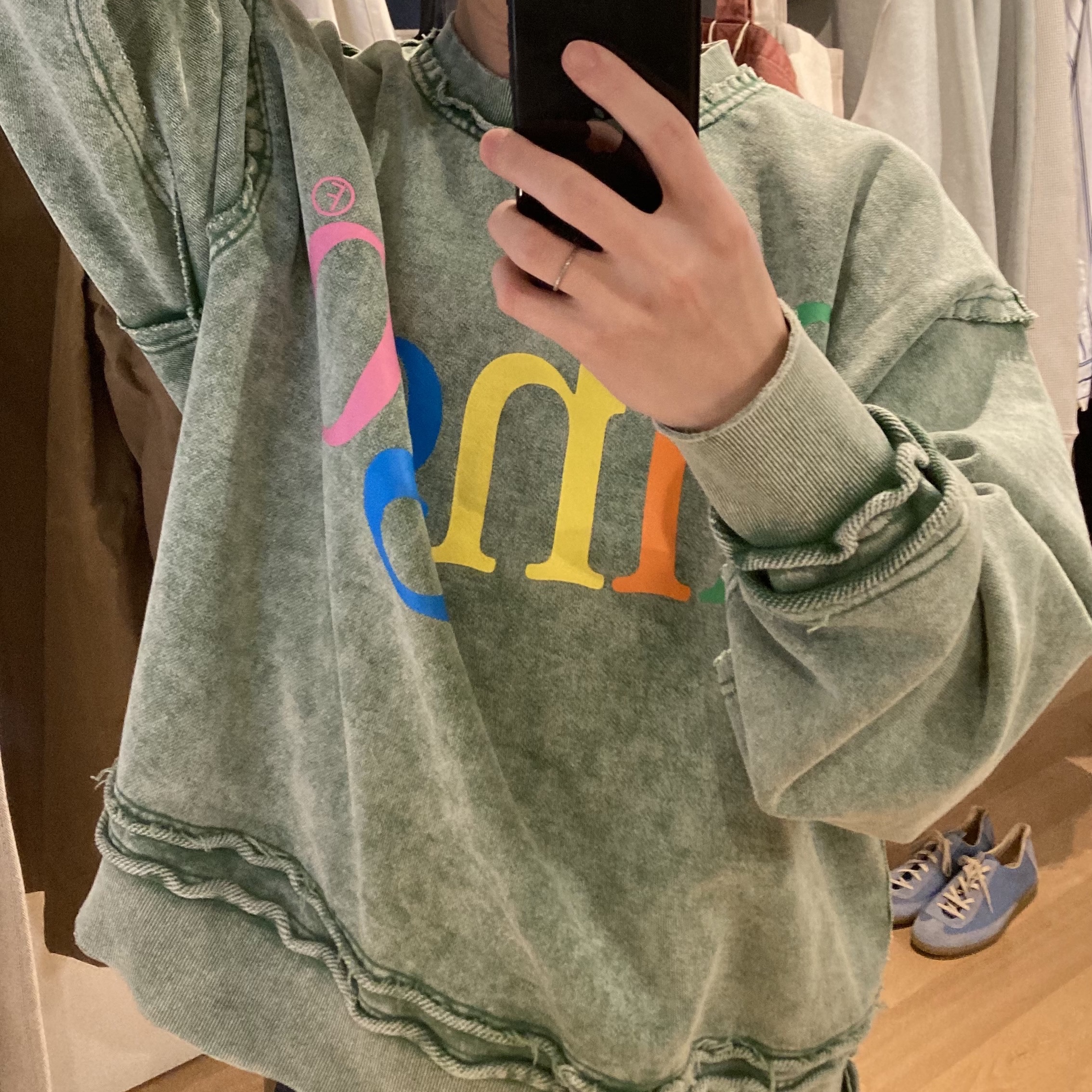 Flagstuff Ringo Boro Sweat Green - 24FW 착용 스타일