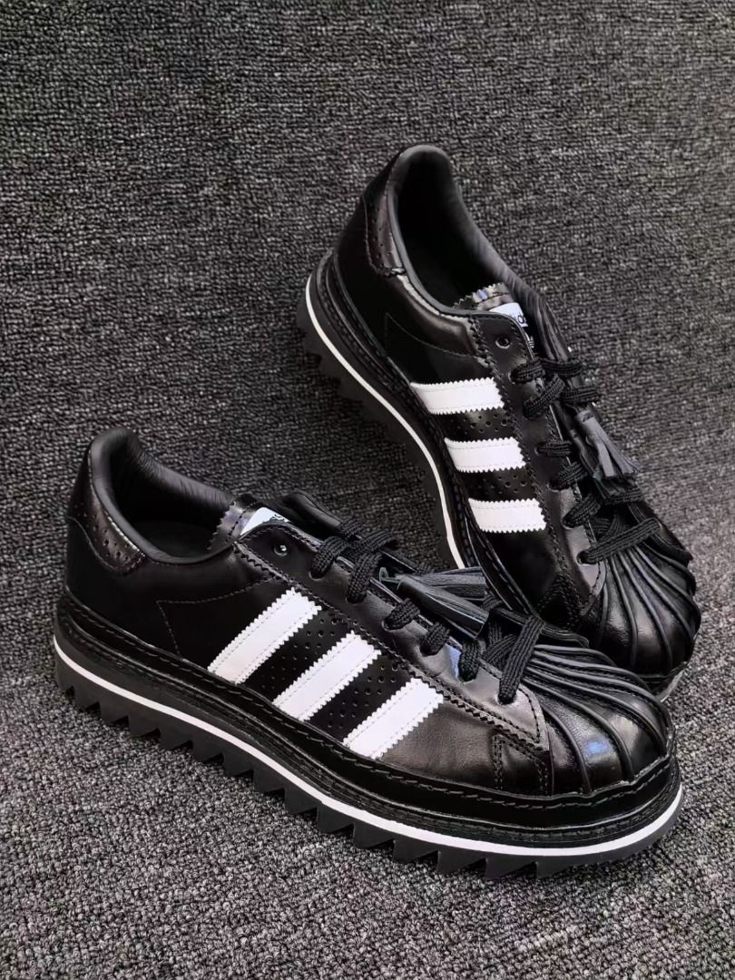 Adidas x Clot Superstar Core Black Cloud White 착용 스타일