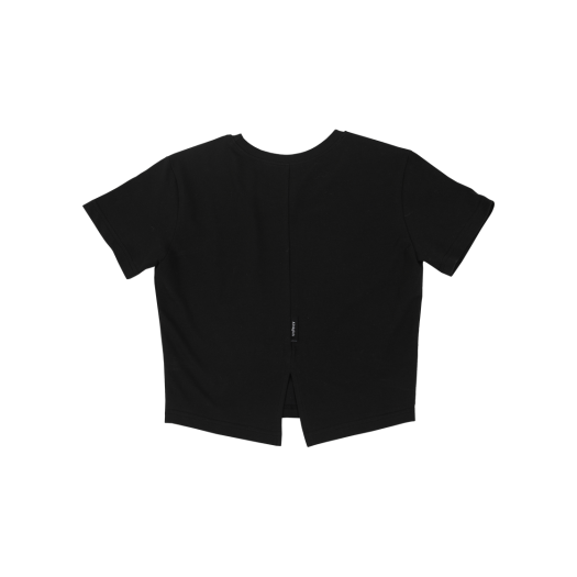 cmdanbk ALLTAGLICH Recycle Slit T-Shirts Slim Fit Black