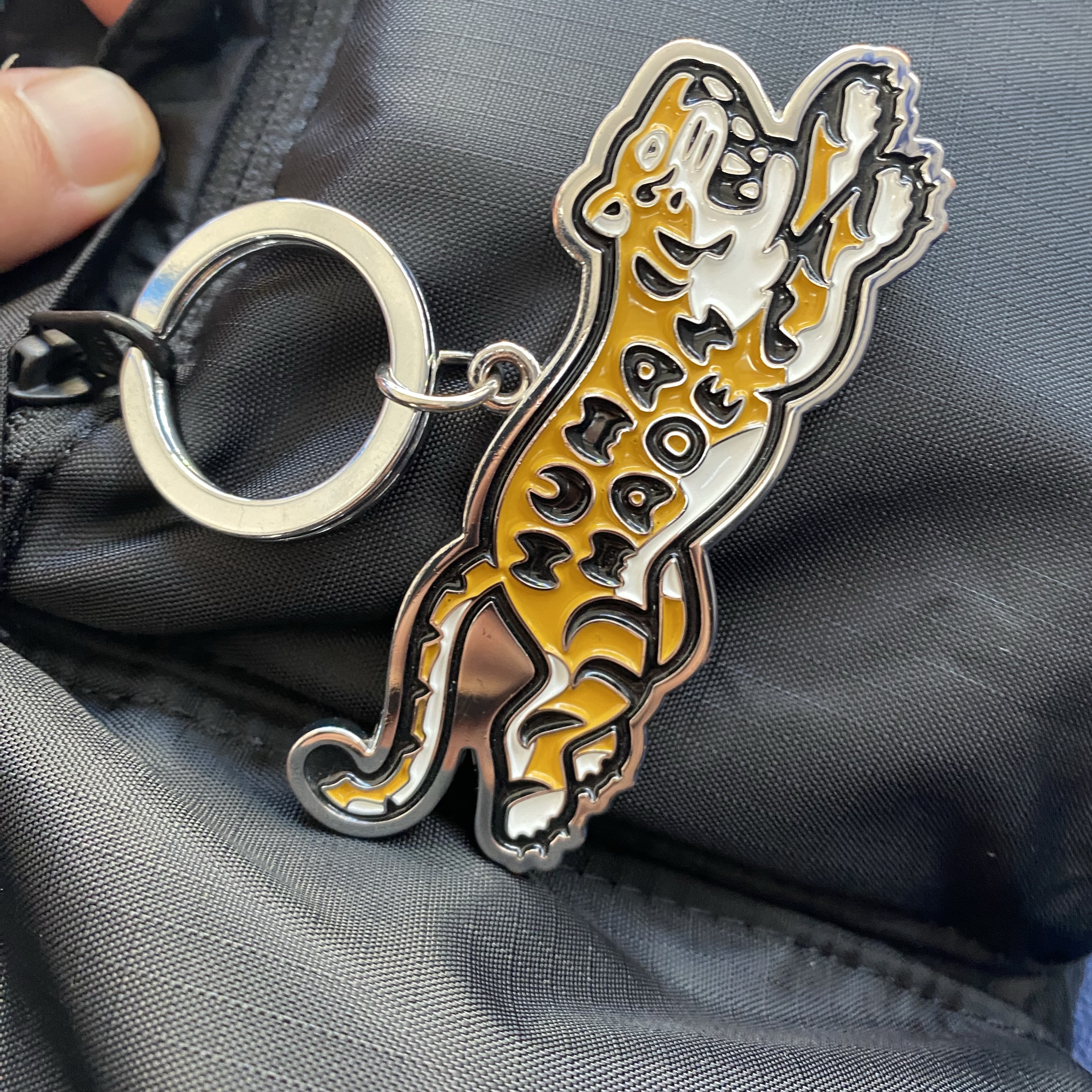 Human Made Animal Keychain #2 Silver 착용 스타일