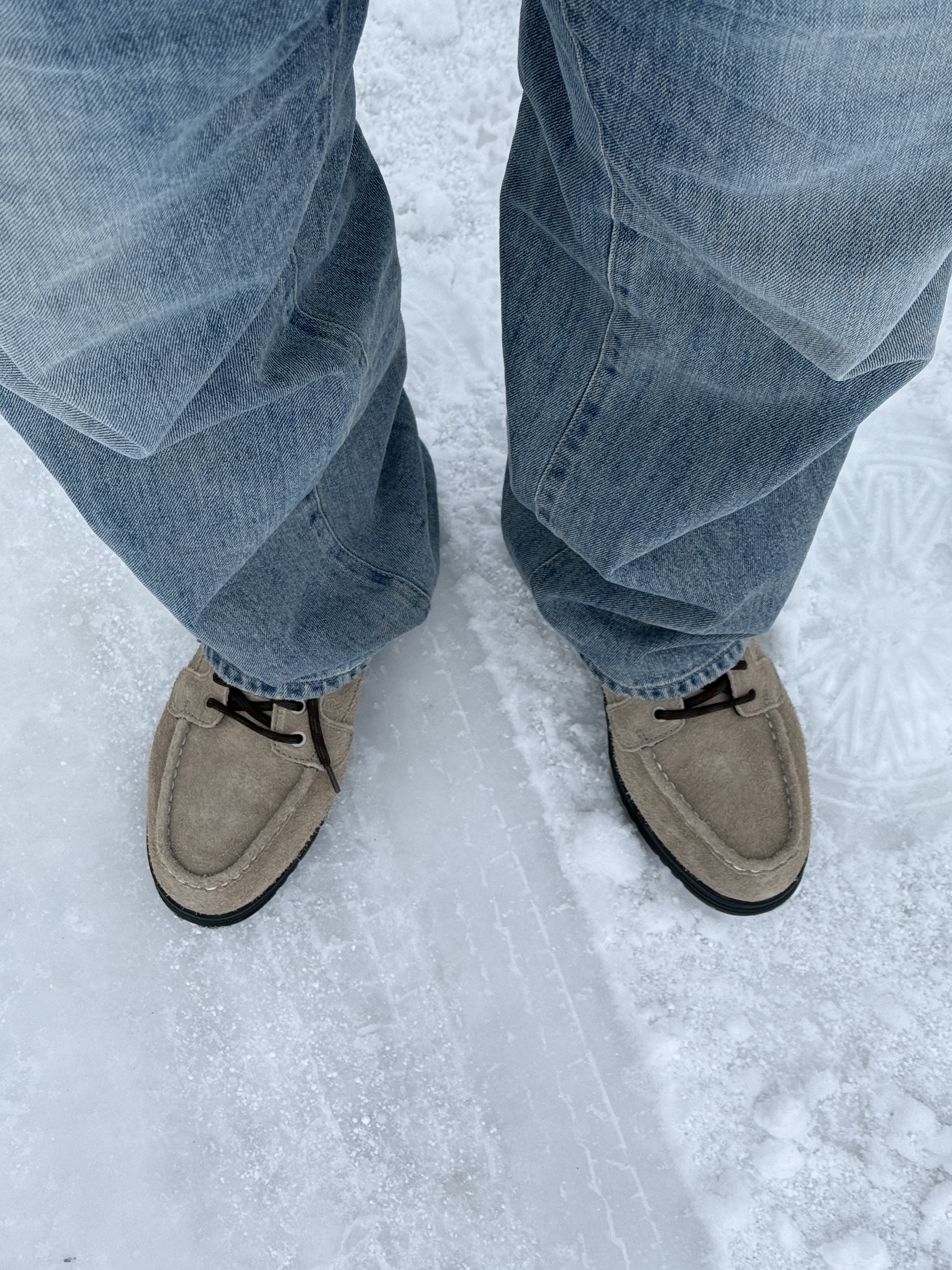Timberland x Thisisneverthat Heritage Gore-Tex Moc Toe Mid Boots Desert - Wide 착용 스타일 - 4