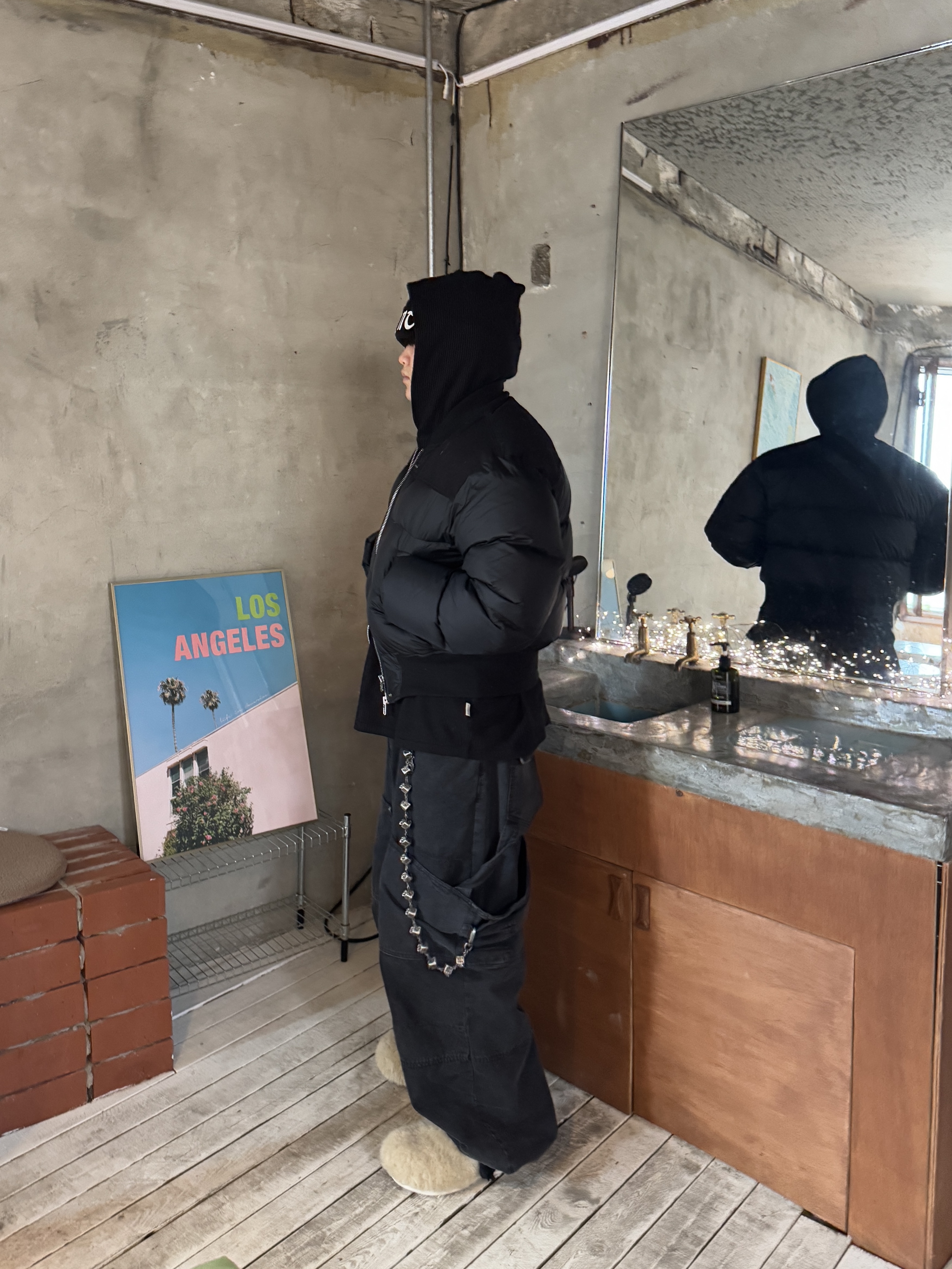 Saint Mxxxxxx Saint Knit Cap Black - 24AW 착용 스타일