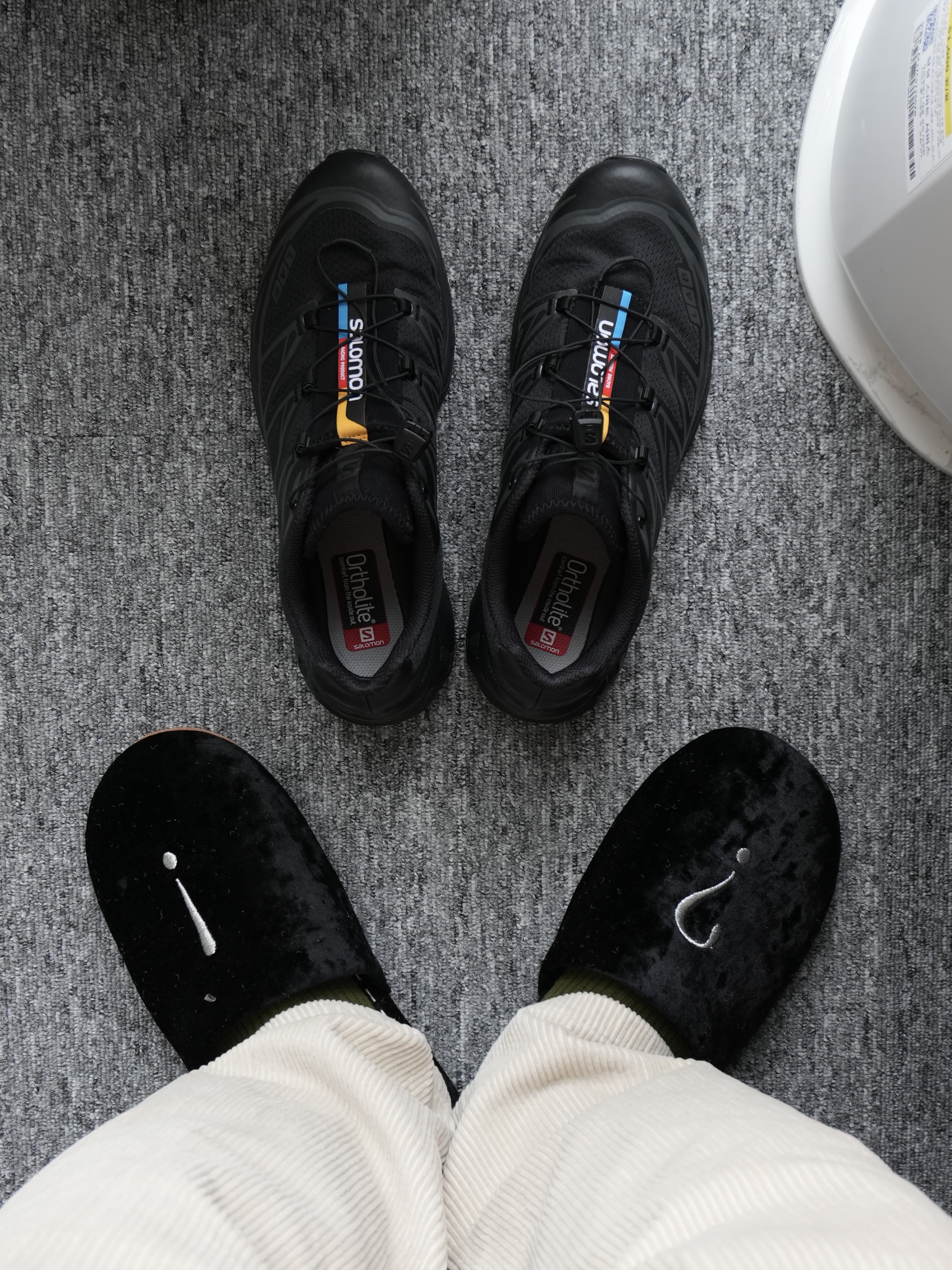 Salomon XT-6 ADV Black 착용 스타일 - 3