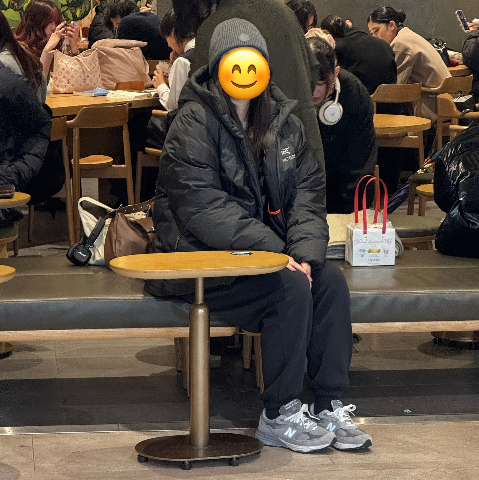 (W) New Balance 993 Made in USA Grey - B Standard, Moncler Cotton Beanie Black - 25SS 착용 스타일