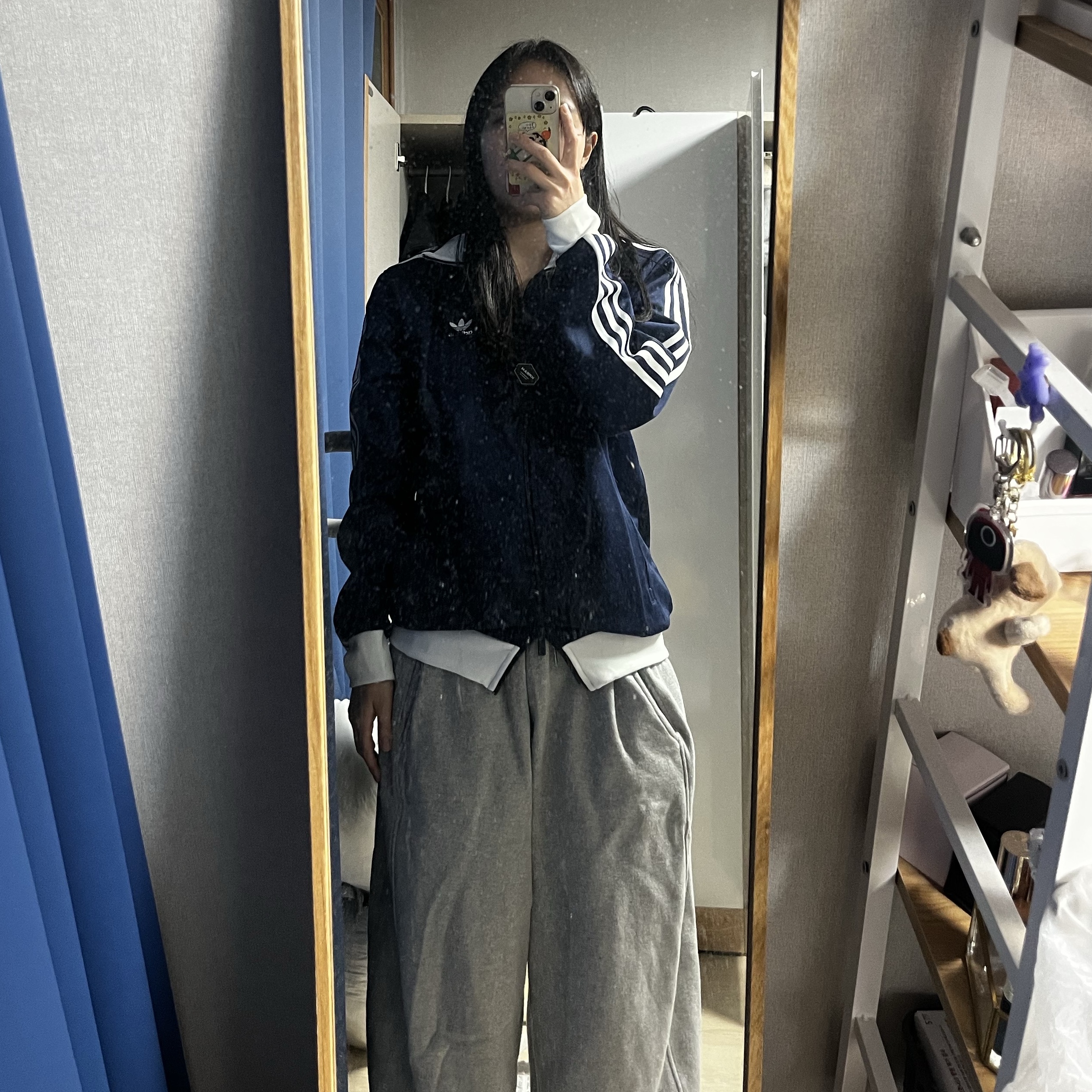 Adidas Adicolor Classic Beckenbauer Track Top Night Indigo - KR Sizing 착용 스타일