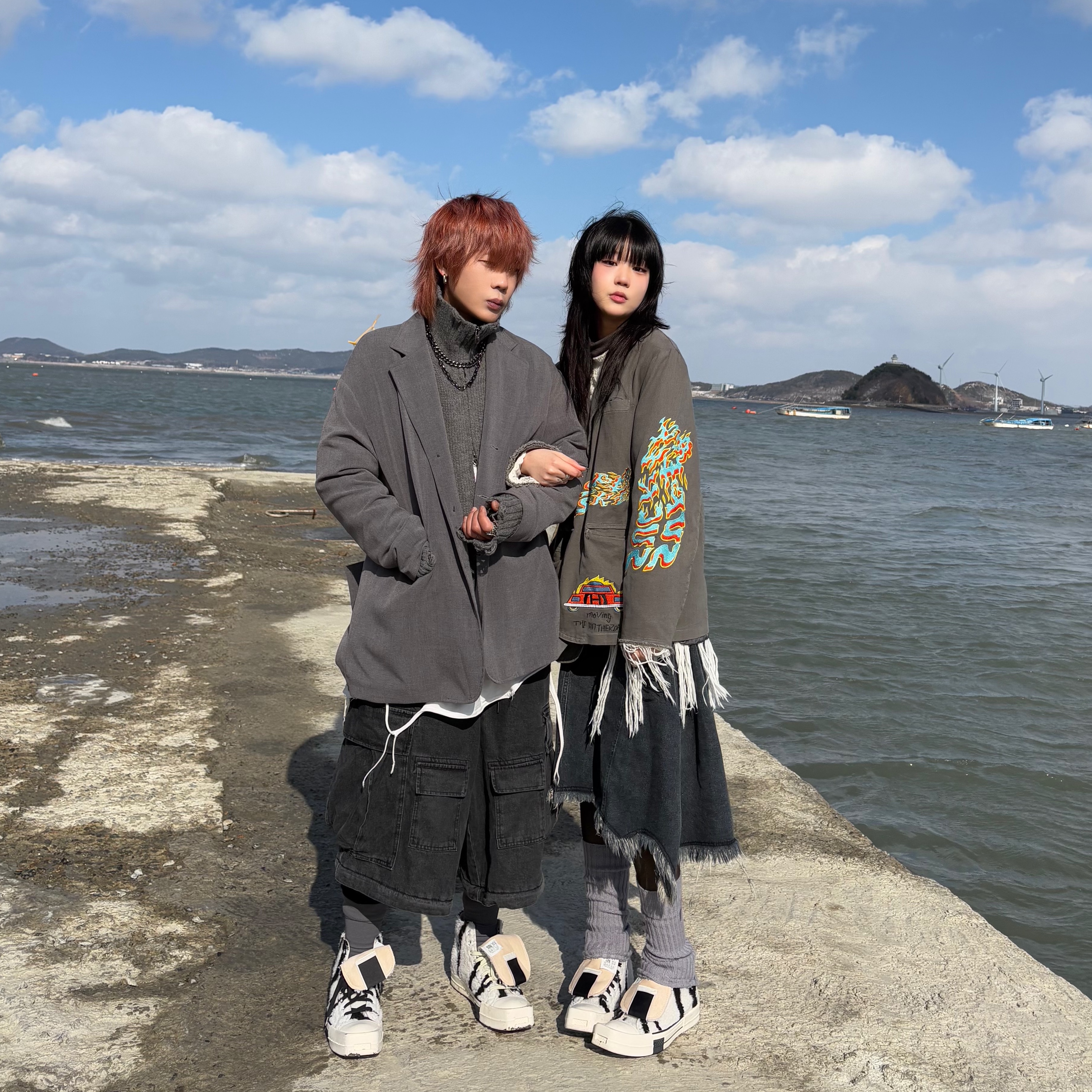 Converse x Drkshdw Turbodrk Chuck 70 Hi Lilly White 착용 스타일 - 2