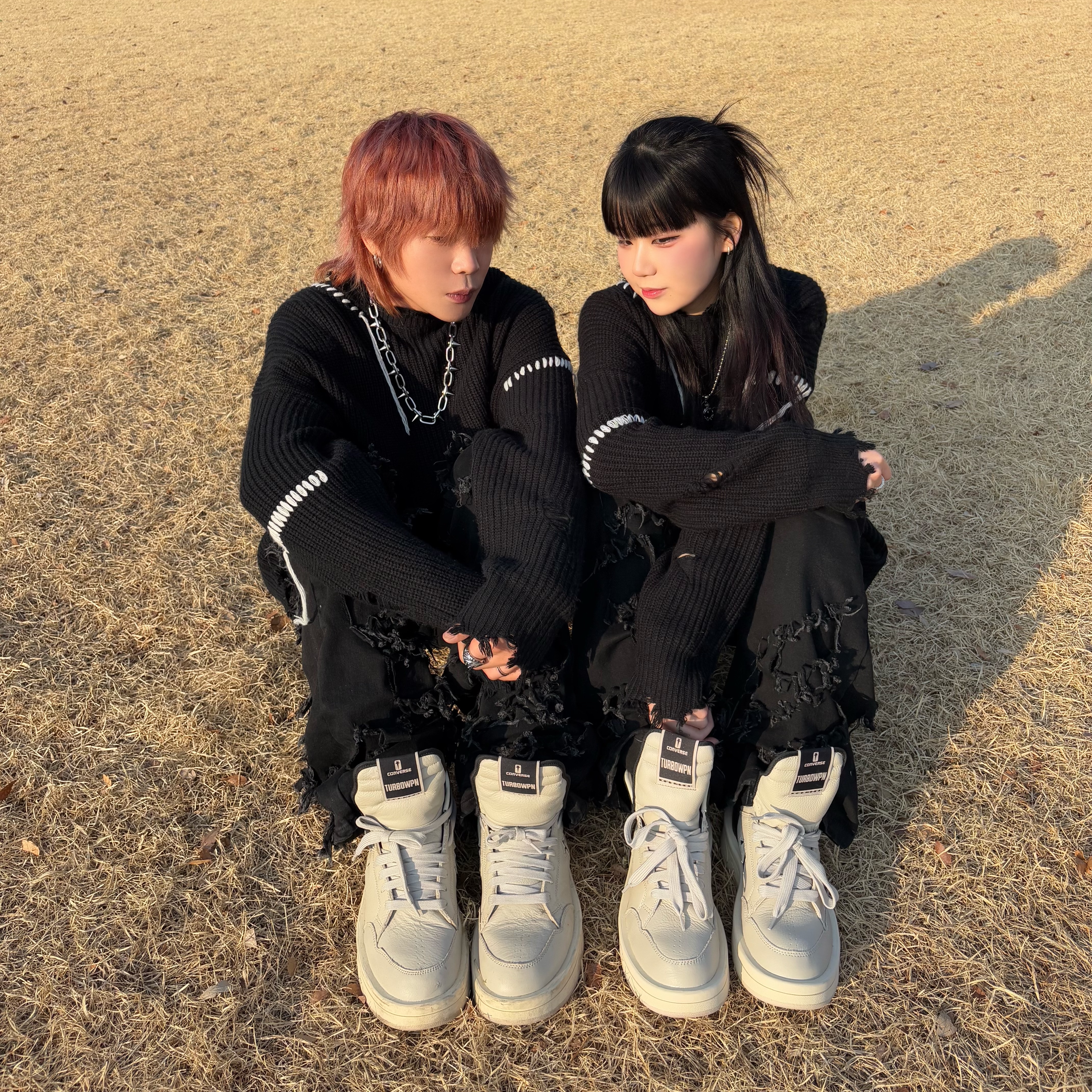 Converse x Drkshdw Turbowpn Pelican 착용 스타일 - 2