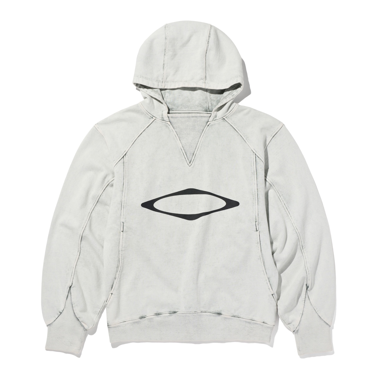 (W) Mischief Bleached Pullover Hoodie Bleached Khaki, (W) Mischief Bleached Pullover Hoodie Washed Black 착용 스타일