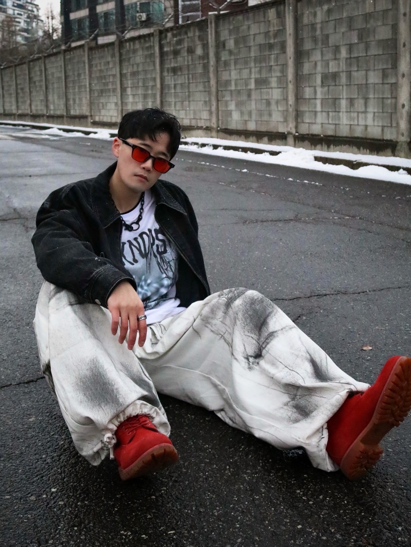 Our Legacy Ladon Keychain Varnished Black Metal, Timberland Premium 6 inch Waterproof Boot Red - Wide 착용 스타일 - 3