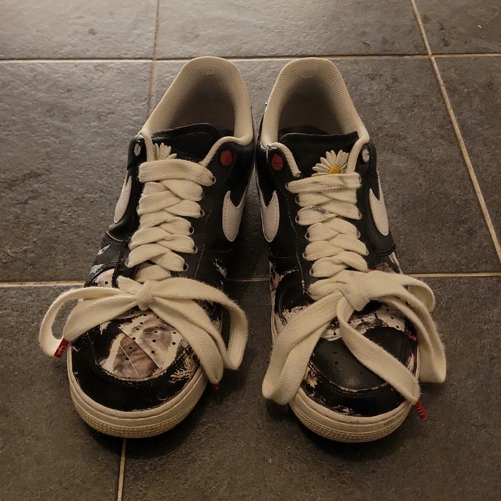 Nike x Peaceminusone Air Force 1 Low Para-Noise, Balenciaga 10XL Sneakers White Grey Silver Black 착용 스타일 - 2