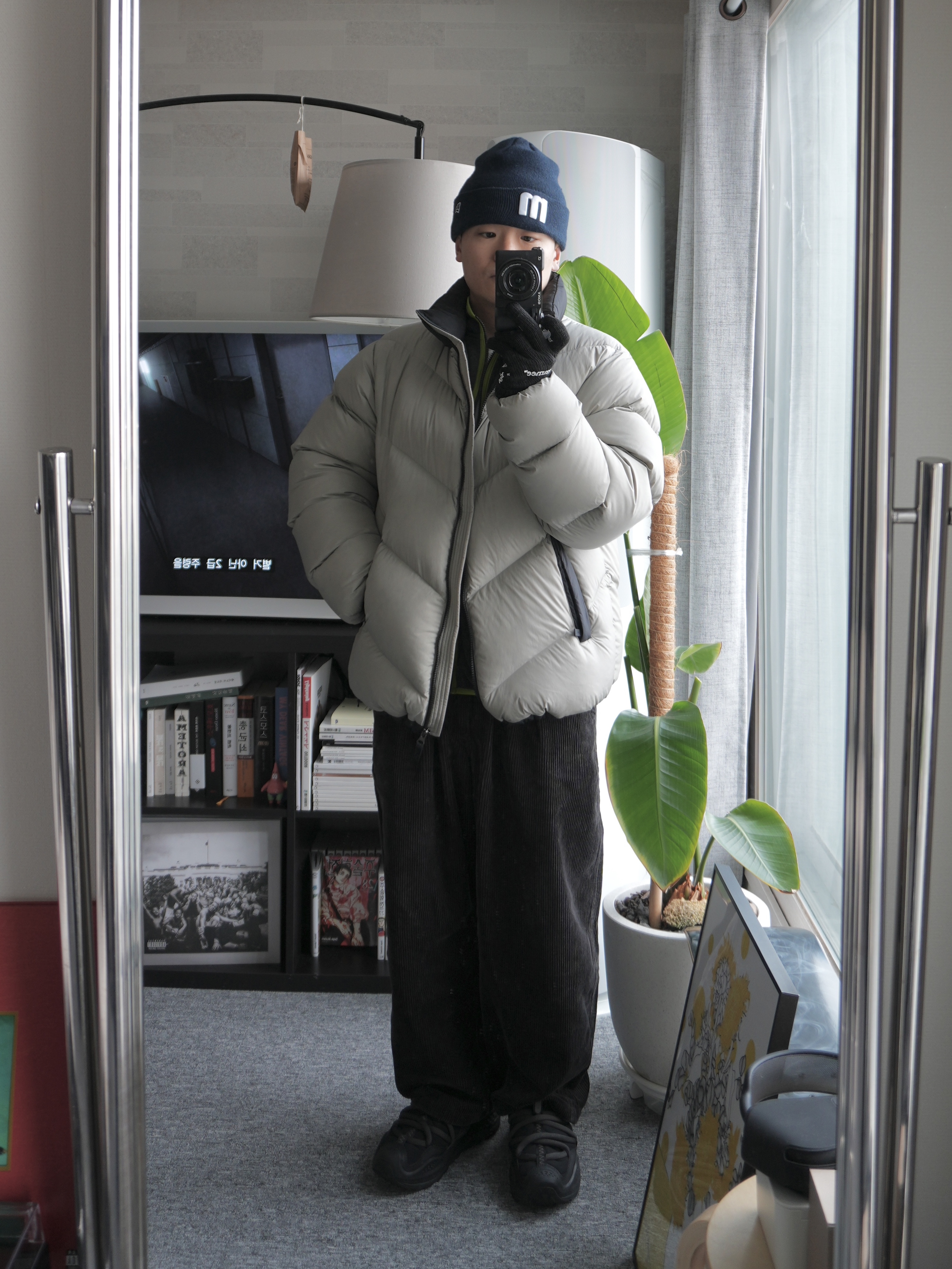 Hoka Ora Primo Black, The North Face Ascent Jacket Clay Grey 착용 스타일 - 1
