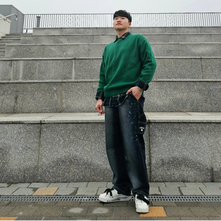 Nike x Peaceminusone Air Force 1 Low Para-Noise 2.0 착용 스타일