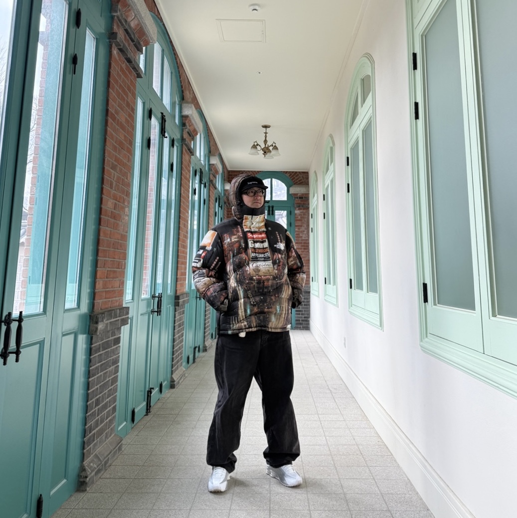 Supreme Windstopper Earflap Camp Cap Black - 24FW, Gentle Monster x Maison Margiela MM114 Black Clear 착용 스타일 - 2