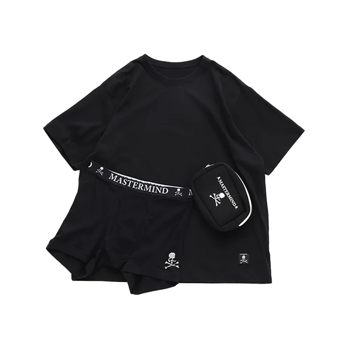 마스터마인드 월드 브리프 세트 블랙 실버 - 25SS(Mastermind World Briefs Set Black Silver - 25SS)