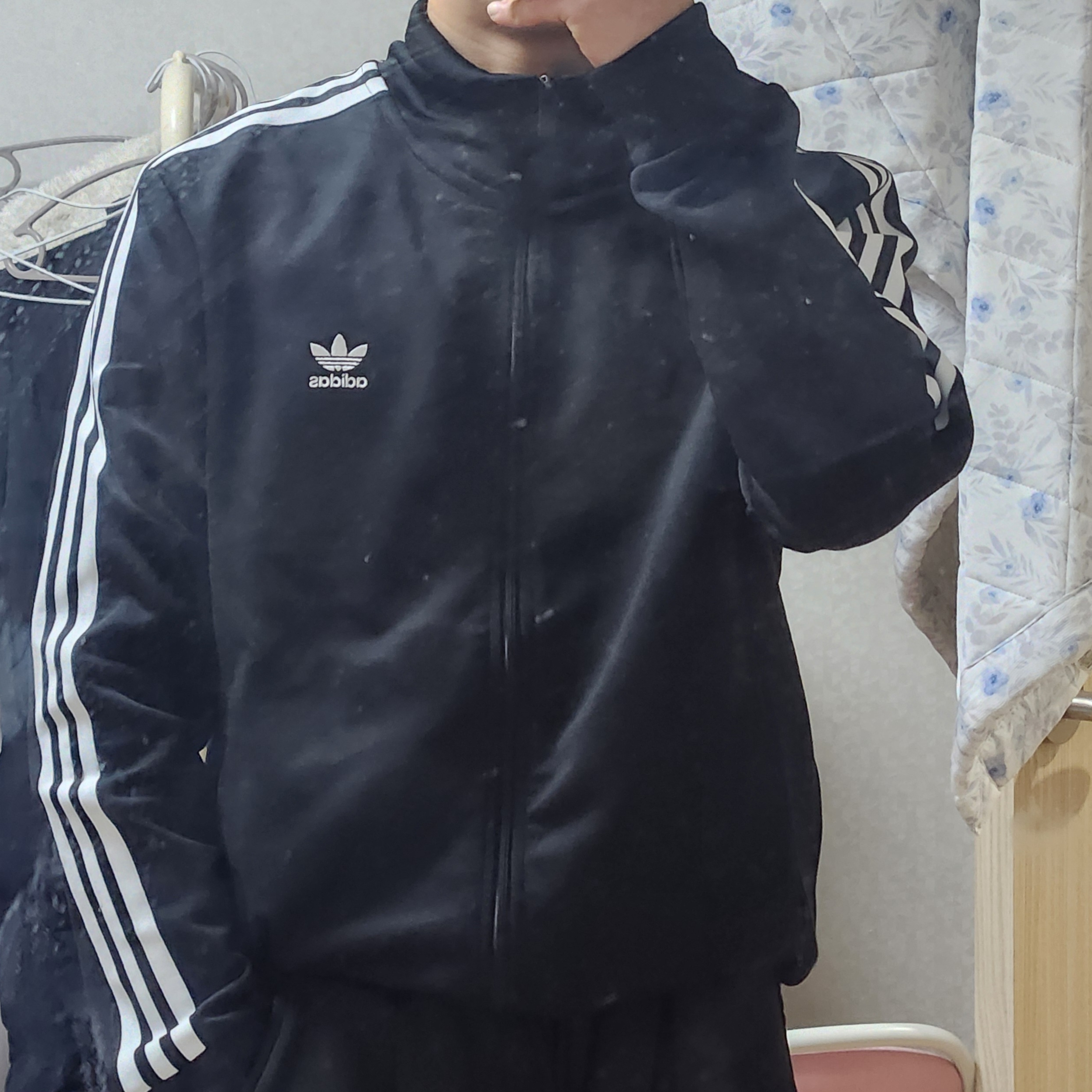 Adidas Adicolor Classic Beckenbauer Track Top Black - KR Sizing 착용 스타일