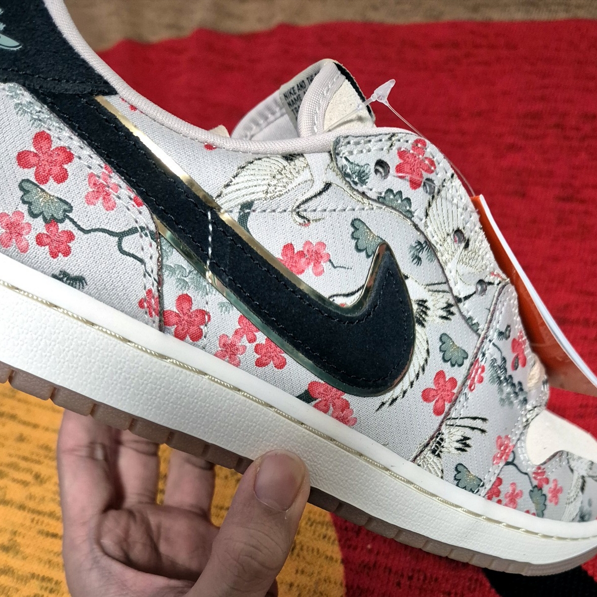 Jordan 1 Retro Low OG Rui Cranes 착용 스타일 - 4
