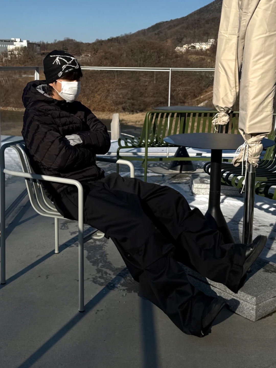 Arc'teryx Bird Head Toque Orca, Arc'teryx Cerium Hoody Tatsu 착용 스타일 - 4