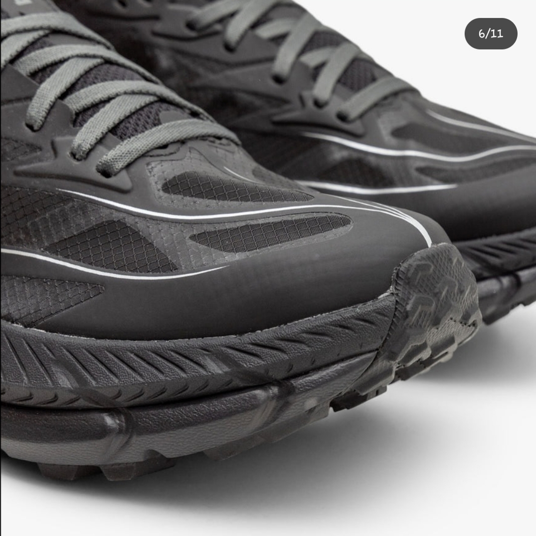 Hoka x Satisfy Mafate Speed 4 Lite Coffee 착용 스타일 - 5