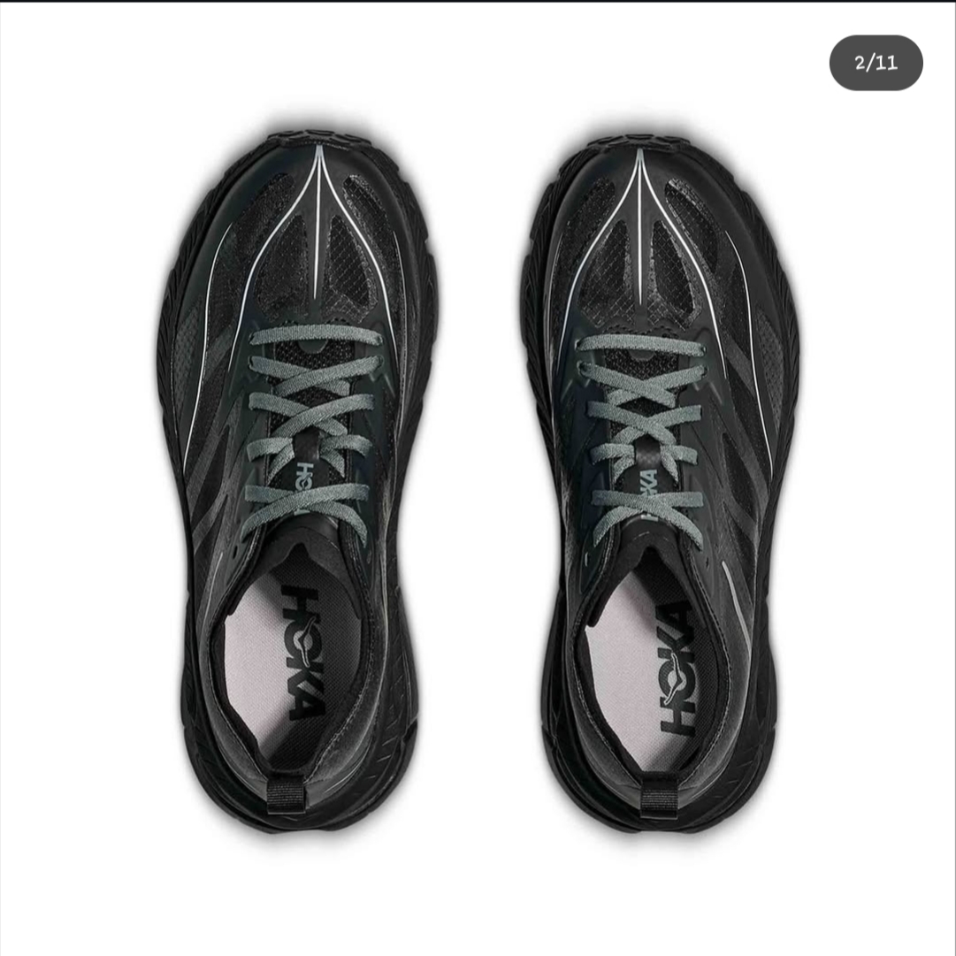 Hoka x Satisfy Mafate Speed 4 Lite Coffee 착용 스타일 - 2