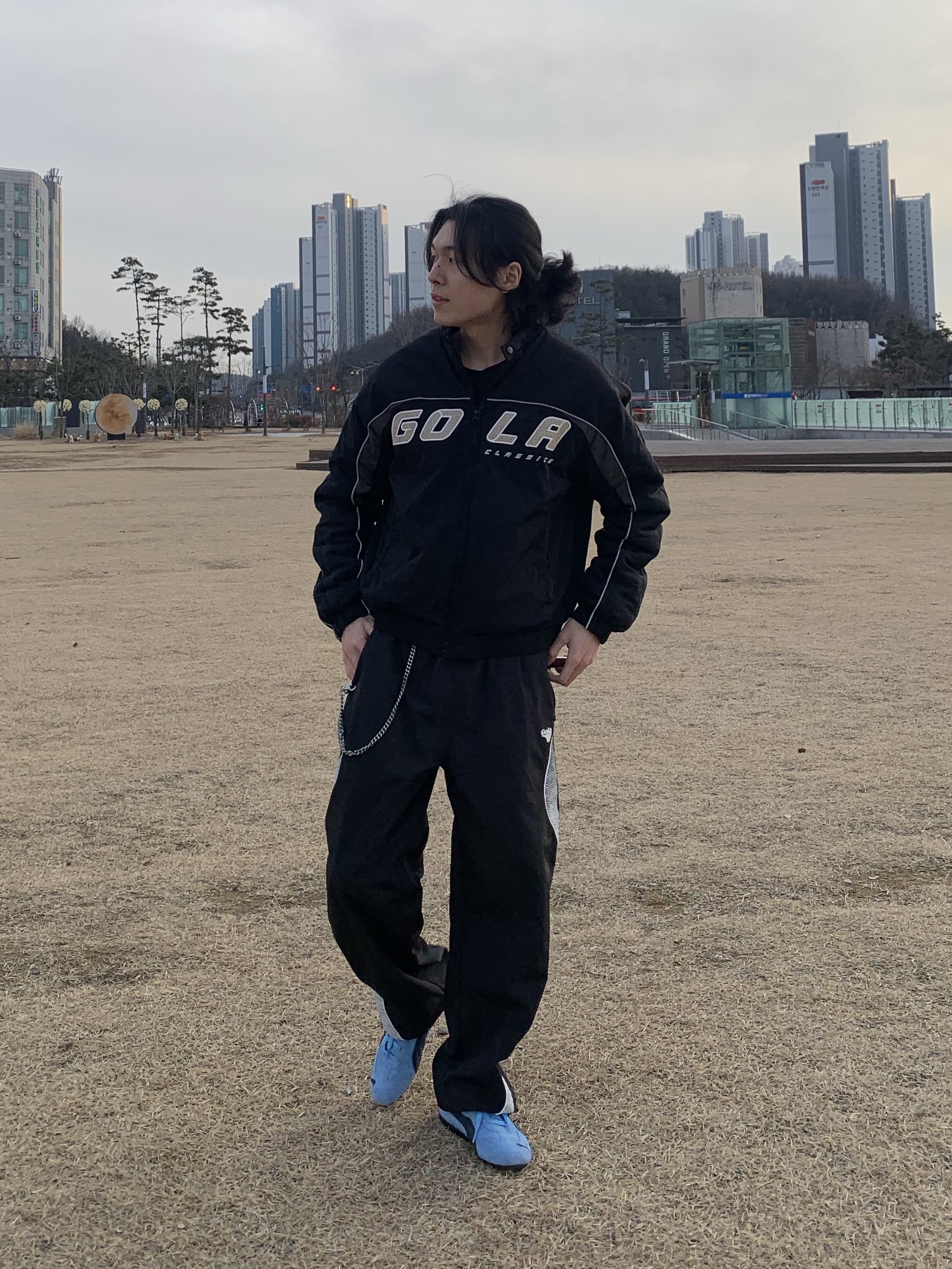 Puma Speedcat Archive Team Light Blue Club Navy 착용 스타일 - 4