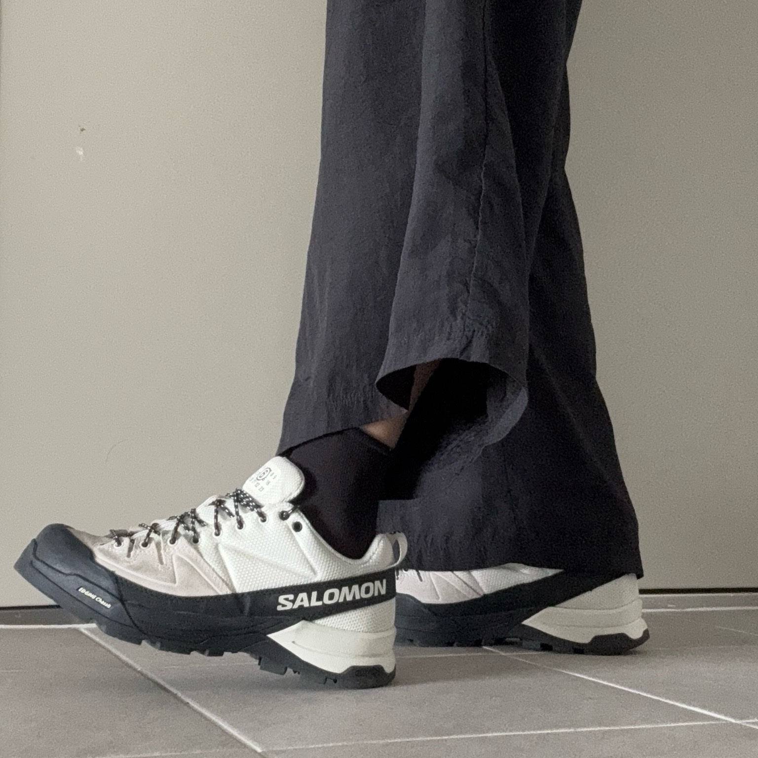 Salomon x MM6 Maison Margiela X-ALP White 착용 스타일