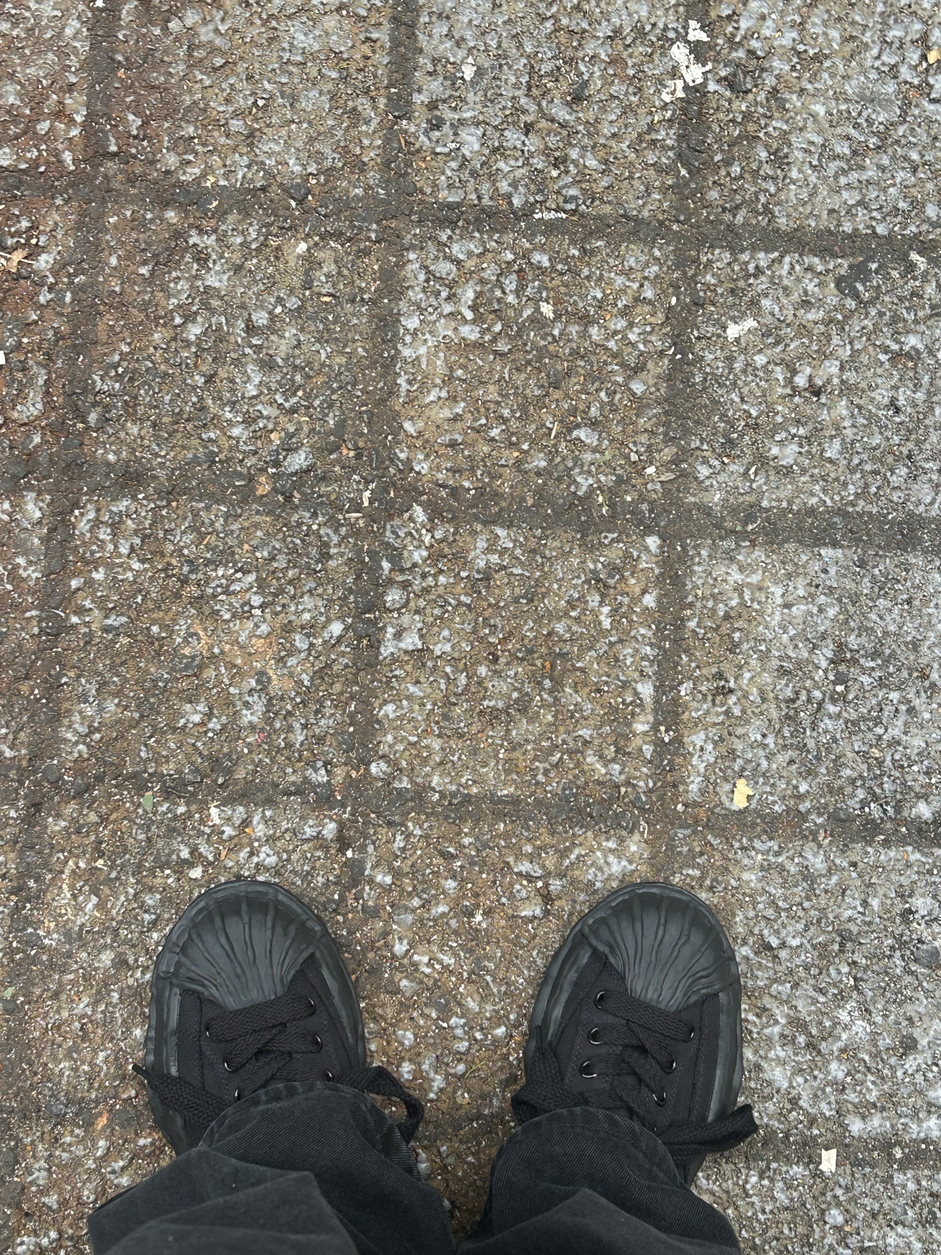 Maison Mihara Yasuhiro Blakey OG Sole Canvas Low-top Sneakers Black Black, Andersen Andersen Skipper Jacket Black 착용 스타일 - 1