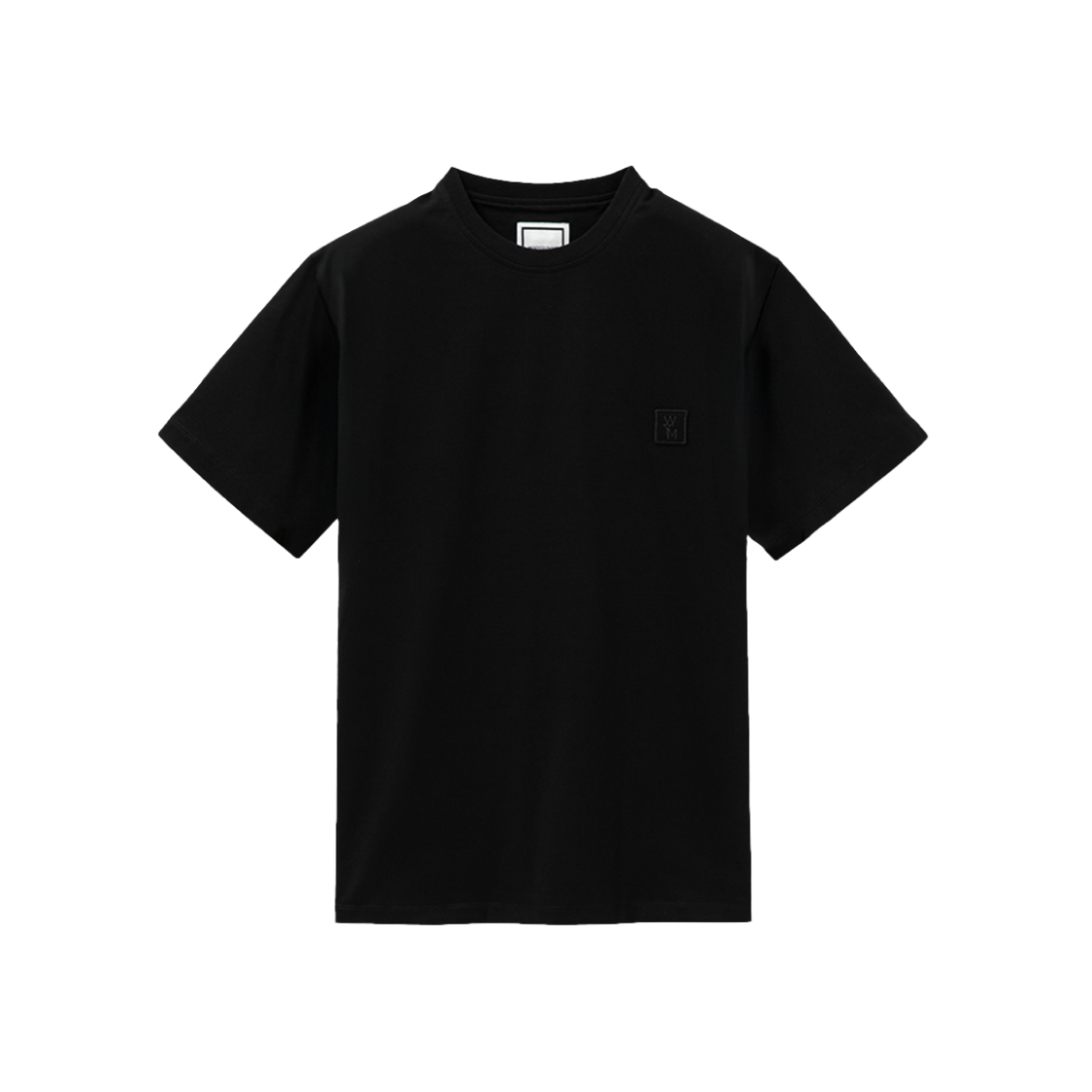 Tシャツ・カットソー WOOYOUNGMI 25SS Black Back Logo T-Shirt W251TS07708B Black Cotton Back Logo T-shirt - WOOYOUNGMI