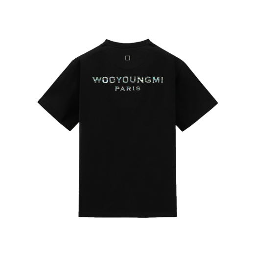 우영미 코튼 백로고 티셔츠 블랙 - 25SS | Wooyoungmi | KREAM