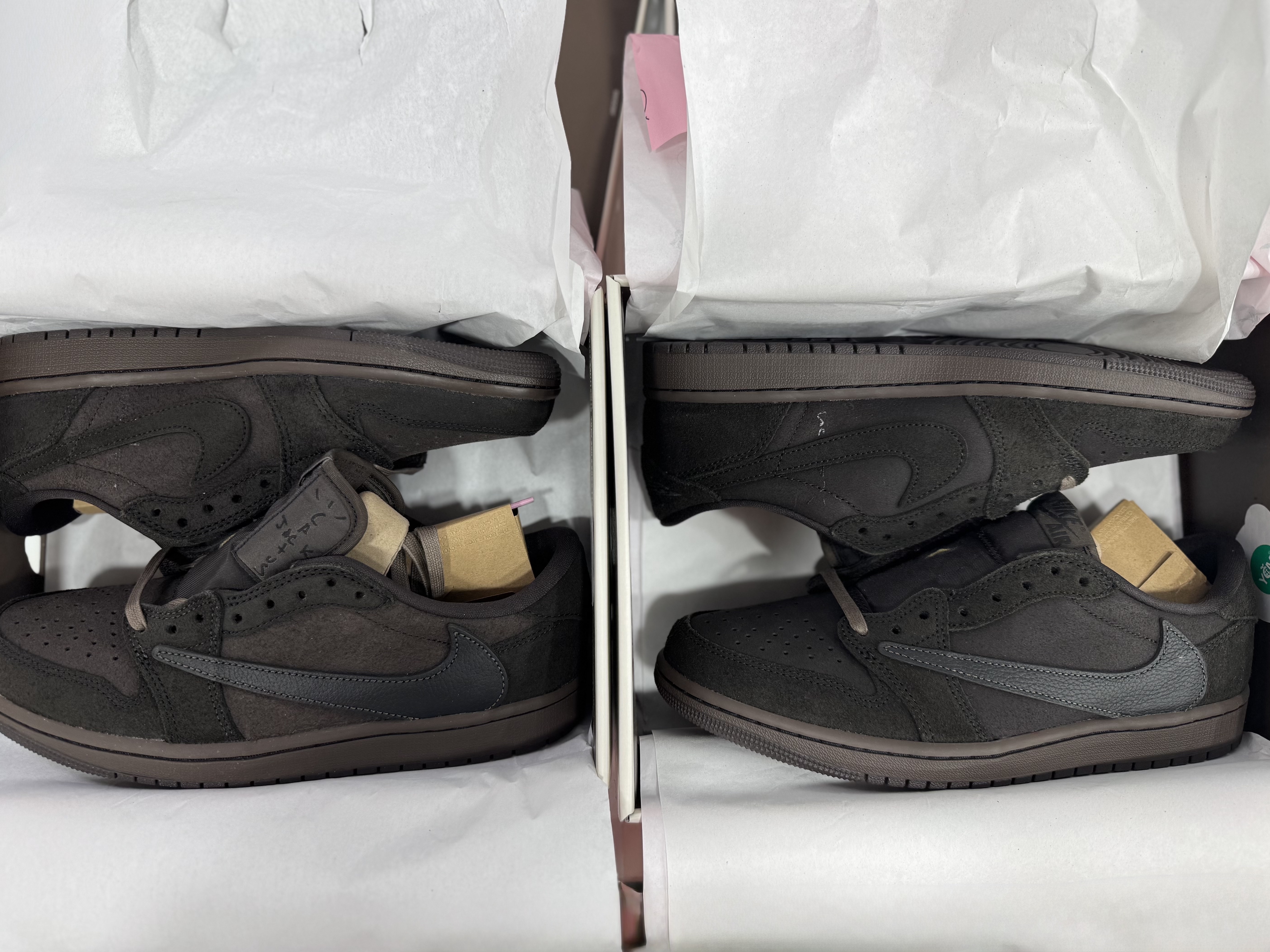 Jordan 1 x Travis Scott Retro Low OG SP Velvet Brown and Dark Mocha 착용 스타일