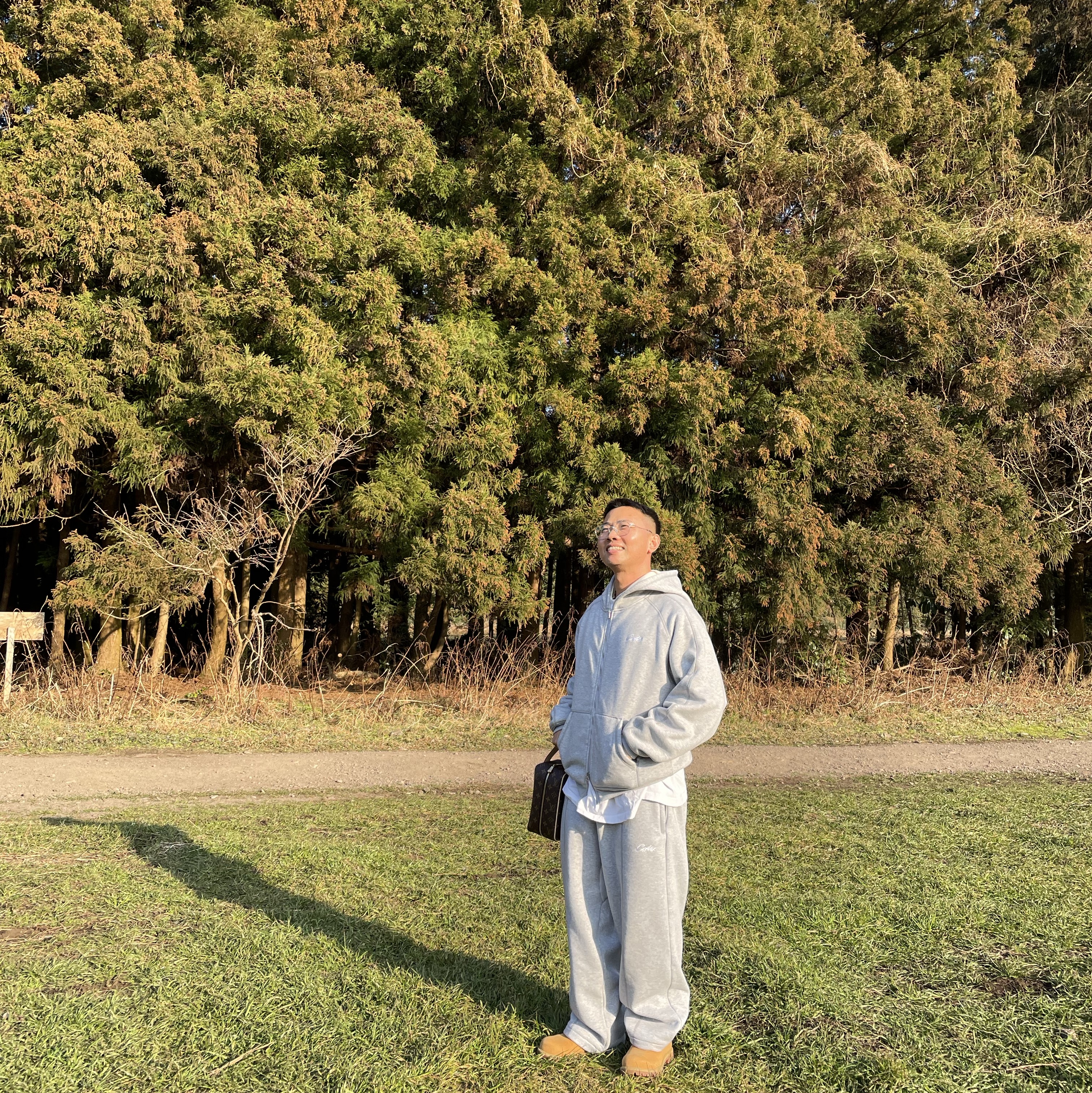 Corteiz HMP Thermal Zip Hoodie Heather Grey, Corteiz HMP Open Hem Pant Heather Grey 착용 스타일 - 3