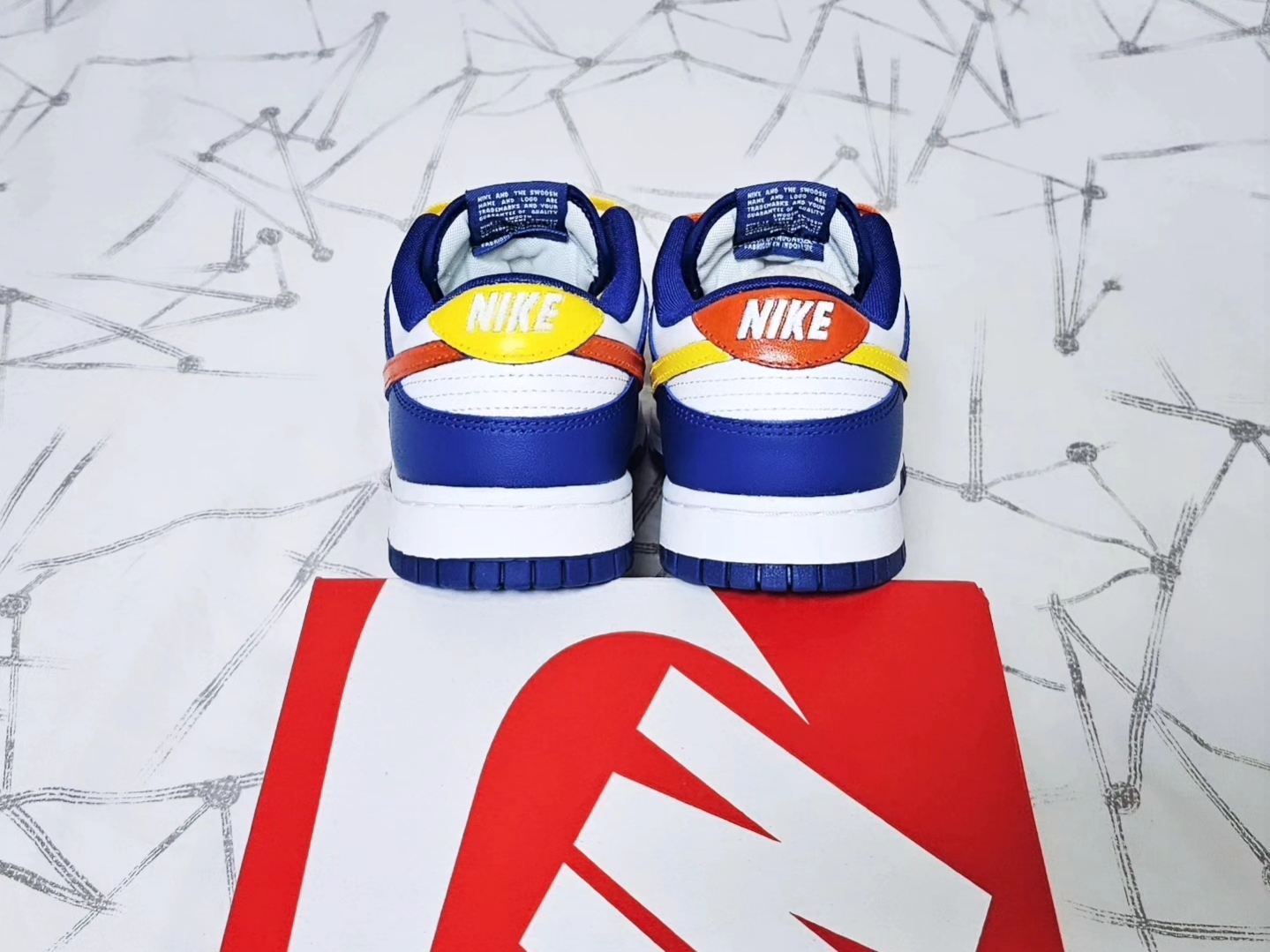 Nike Dunk Low Retro White Concord 착용 스타일 - 5