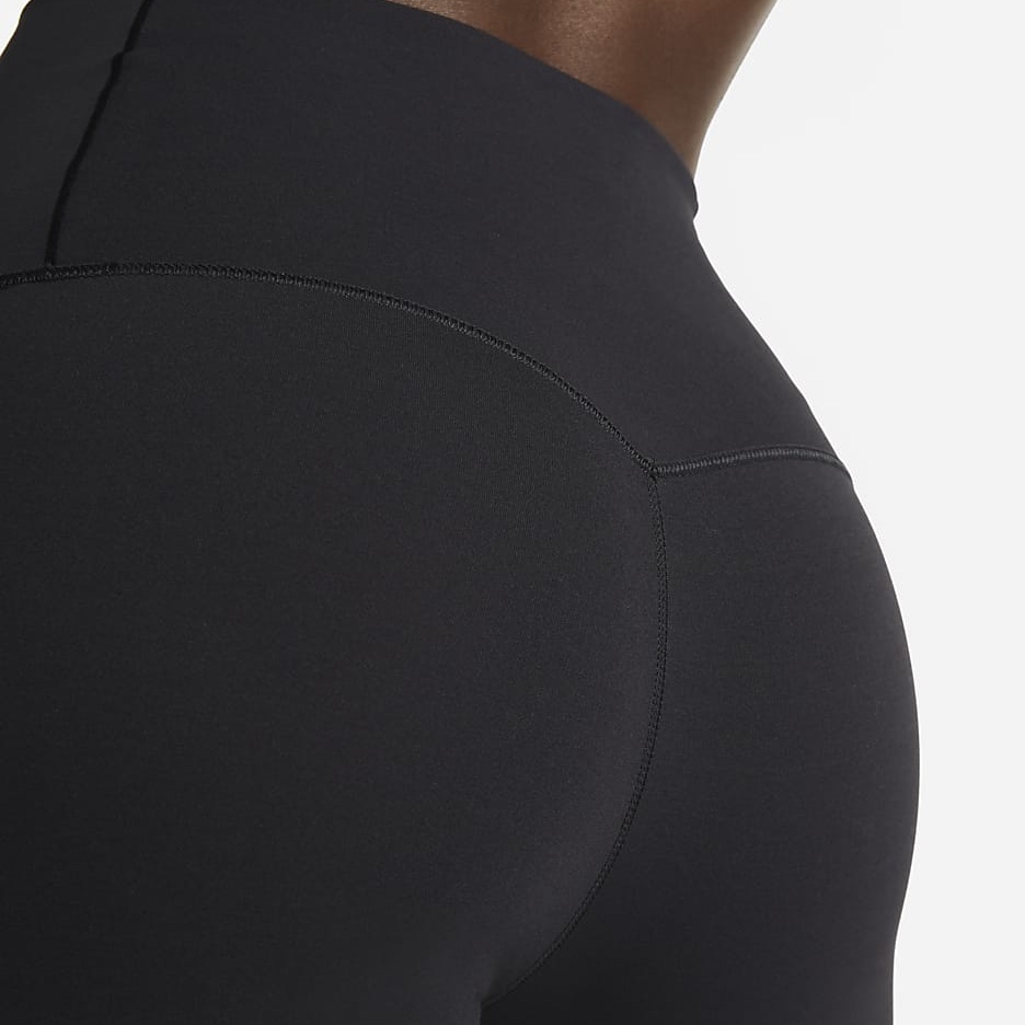 (W) Nike Gen.B. Gentle Support High-Waisted 7/8 Leggings Black - Asia 착용 스타일 - 6