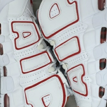 Nike Air More Uptempo 96 White University Red 착용 스타일