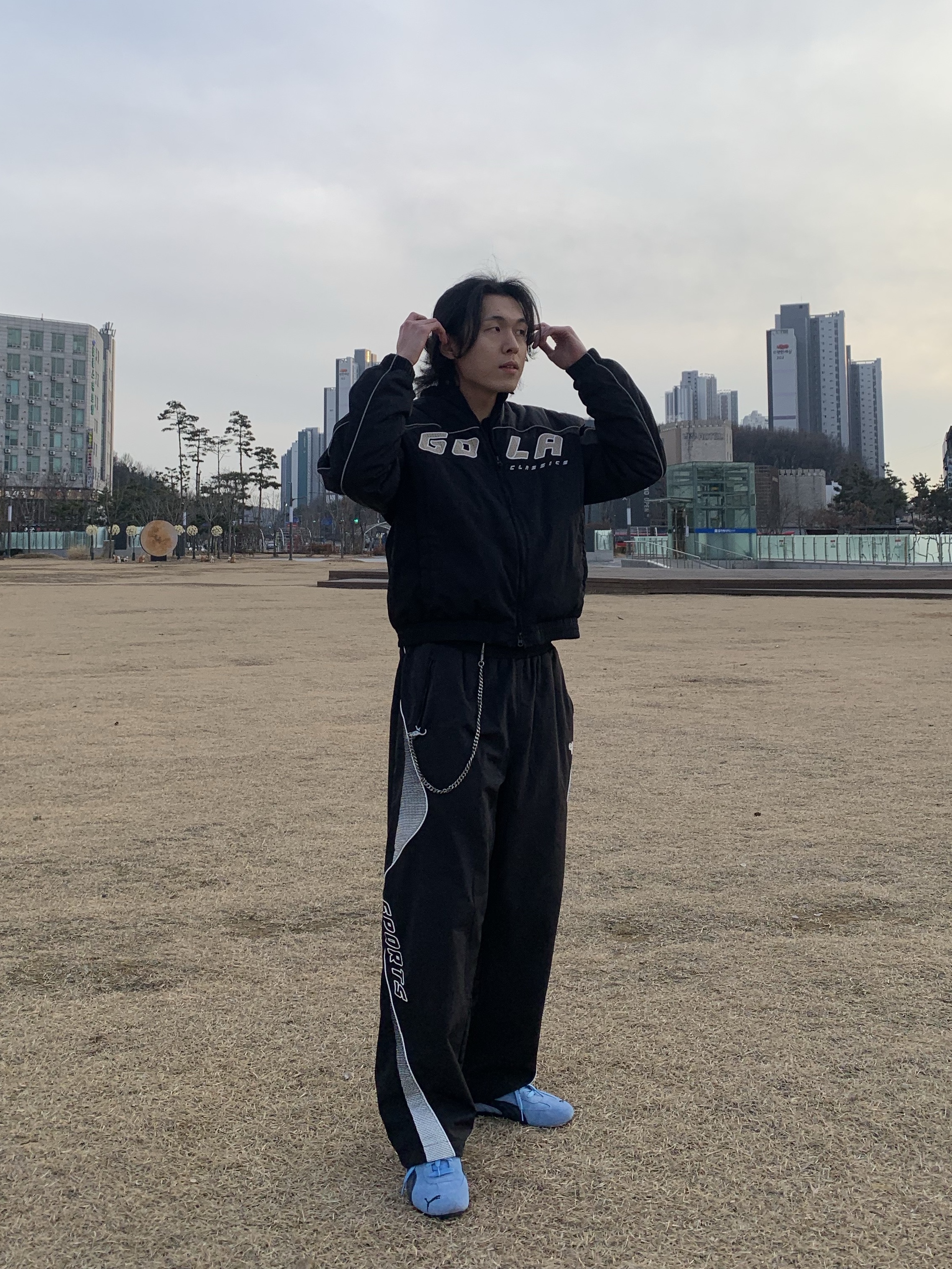 Puma Speedcat Archive Team Light Blue Club Navy 착용 스타일 - 1
