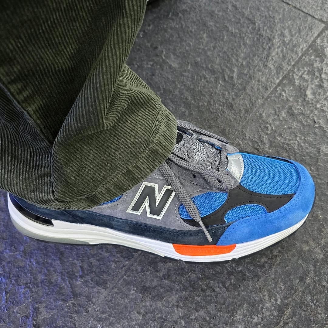New Balance 992 Made in USA Blue Grey 착용 스타일