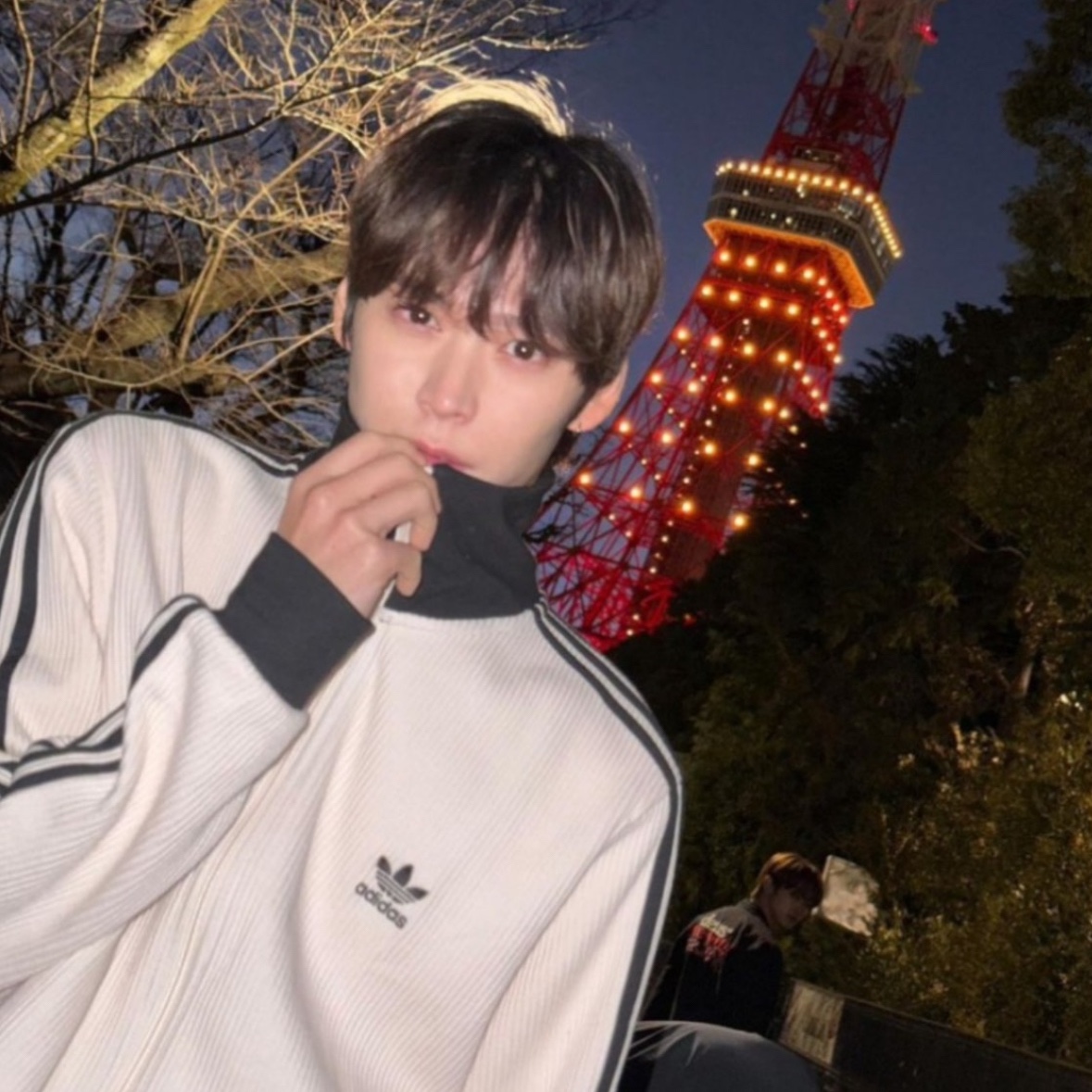 Adidas Waffle Beckenbauer Track Top Wonder White - KR Sizing 착용 스타일