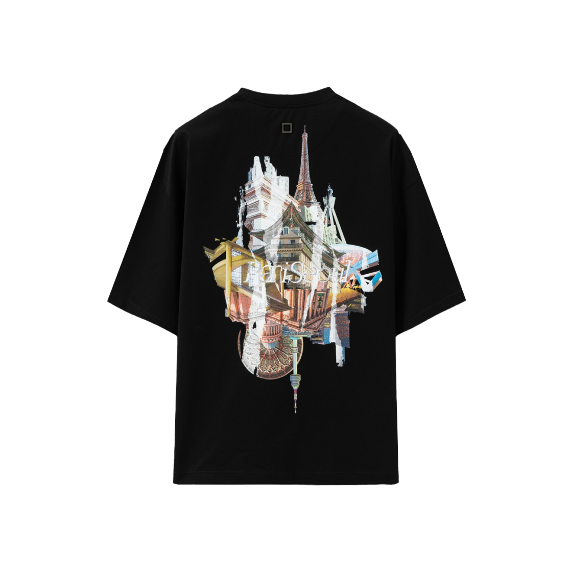 【関税込み】WOOYOUNGMI ブラック City グラフィックTシャツ Black Graphic T-Shirt by WOOYOUNGMI on Sale