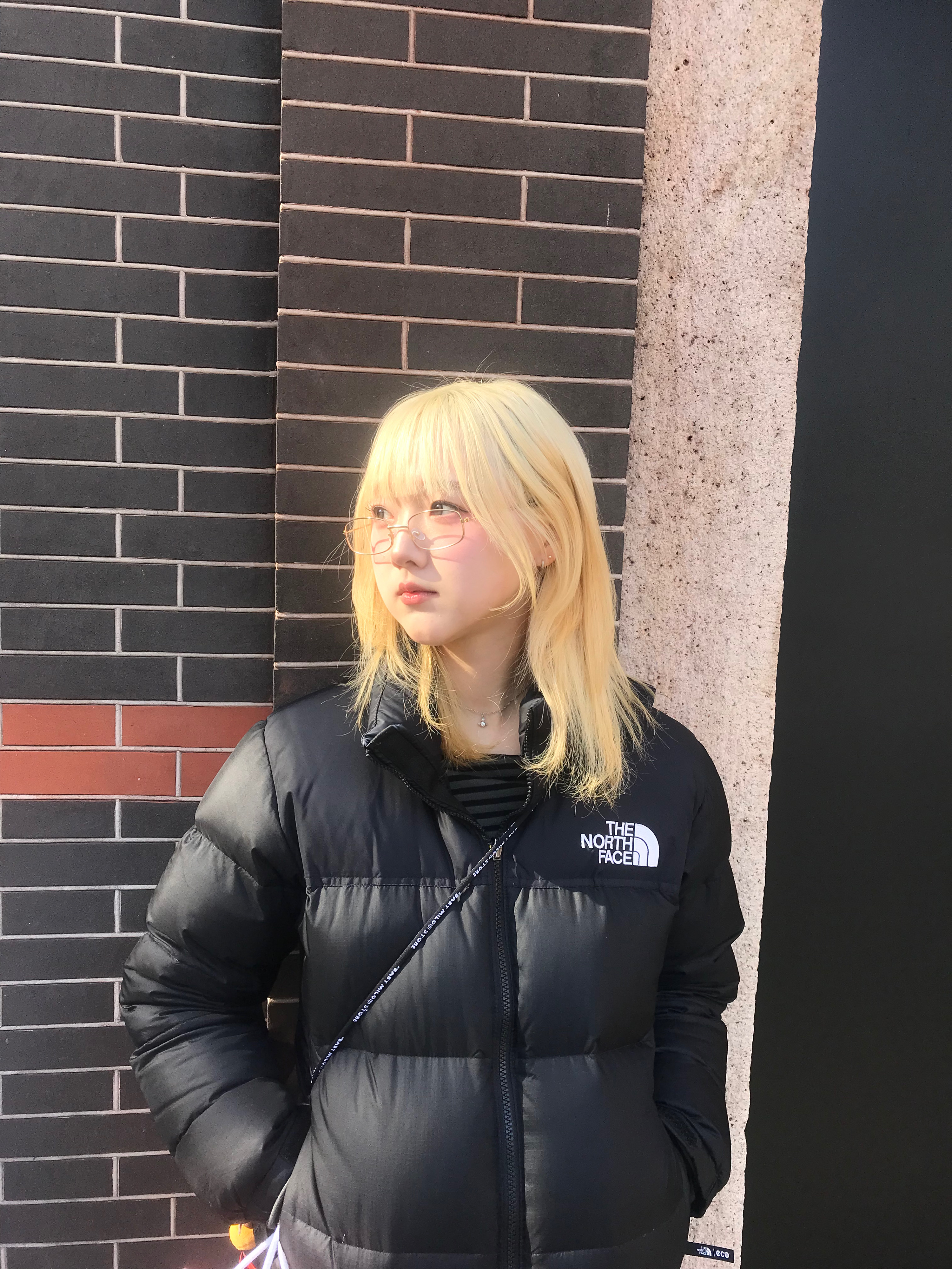The North Face 1996 Eco Nuptse Jacket Black, Vivienne Westwood London Orb Pendant Silver 착용 스타일 - 1