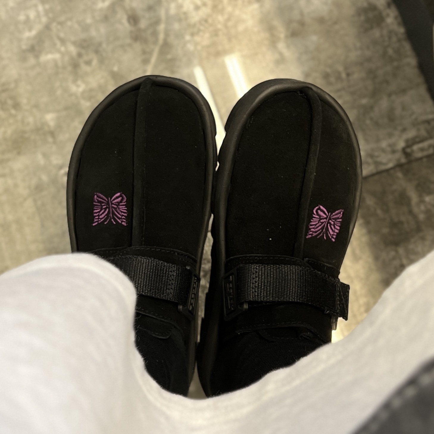 Reebok x Needles Beatnik Black 착용 스타일 - 2