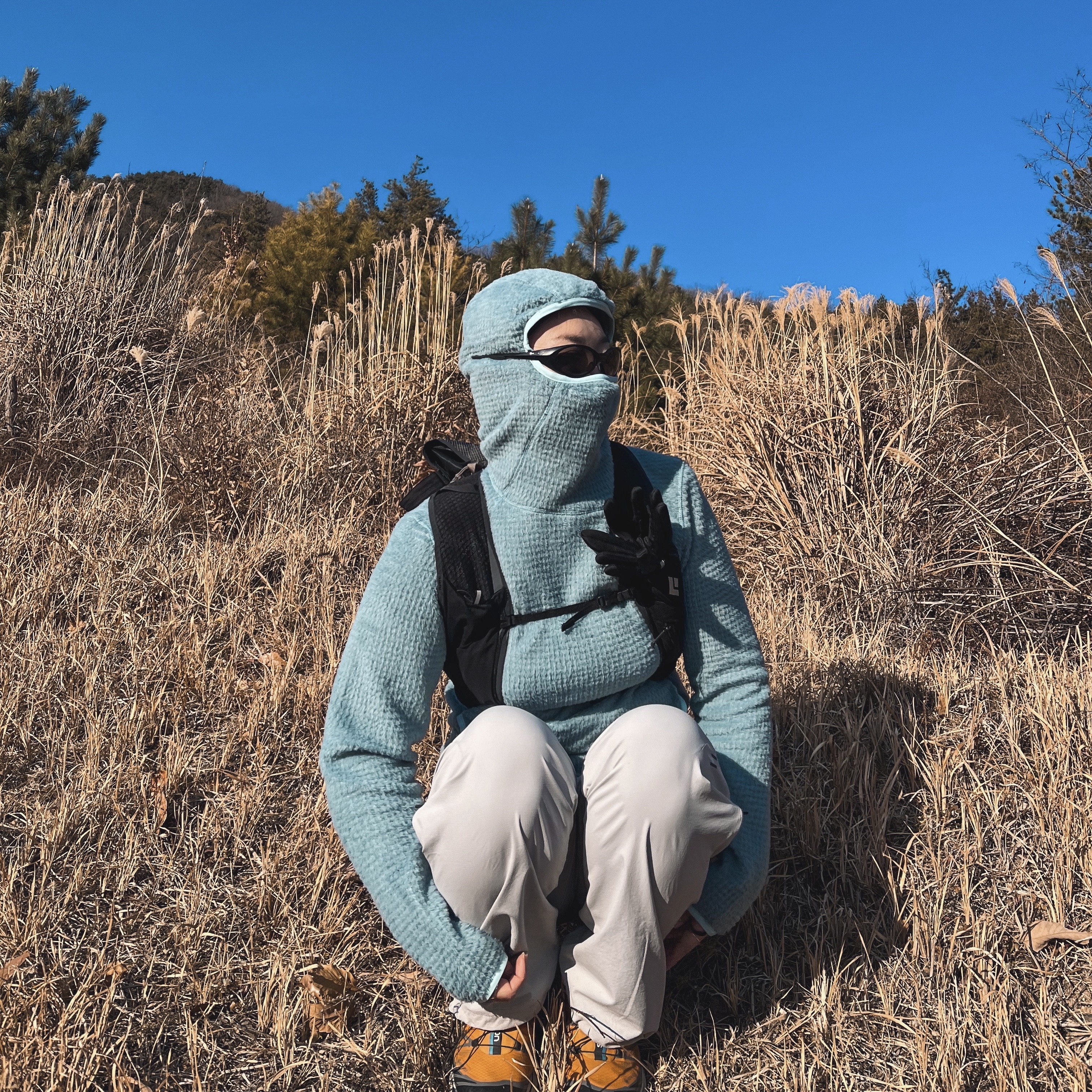 Salomon XT-6 Gore-Tex Utility Marmalade, Oakley Eye Jacket Redux Matte Black Frame Prizm Grey Lenses High Bridge Fit 착용 스타일 - 1