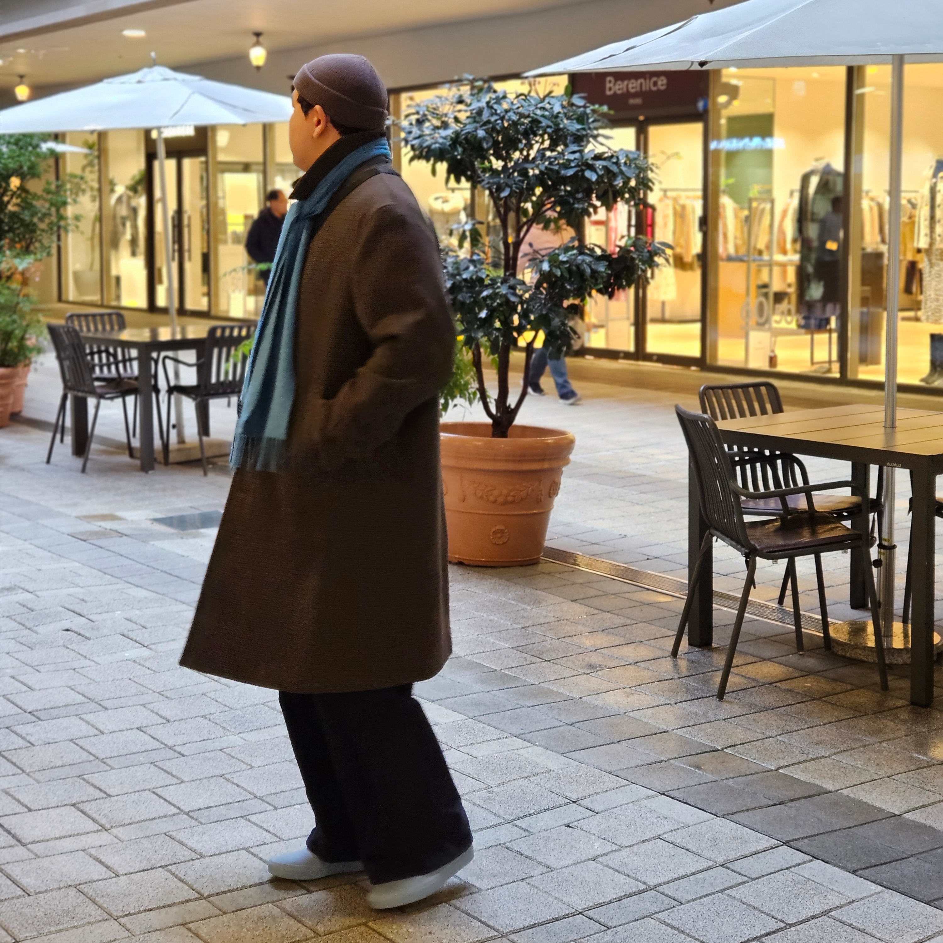 Andersen Andersen Skipper Jacket Camel, Rolex Submariner 41mm 124060 Black Oyster 착용 스타일 - 5