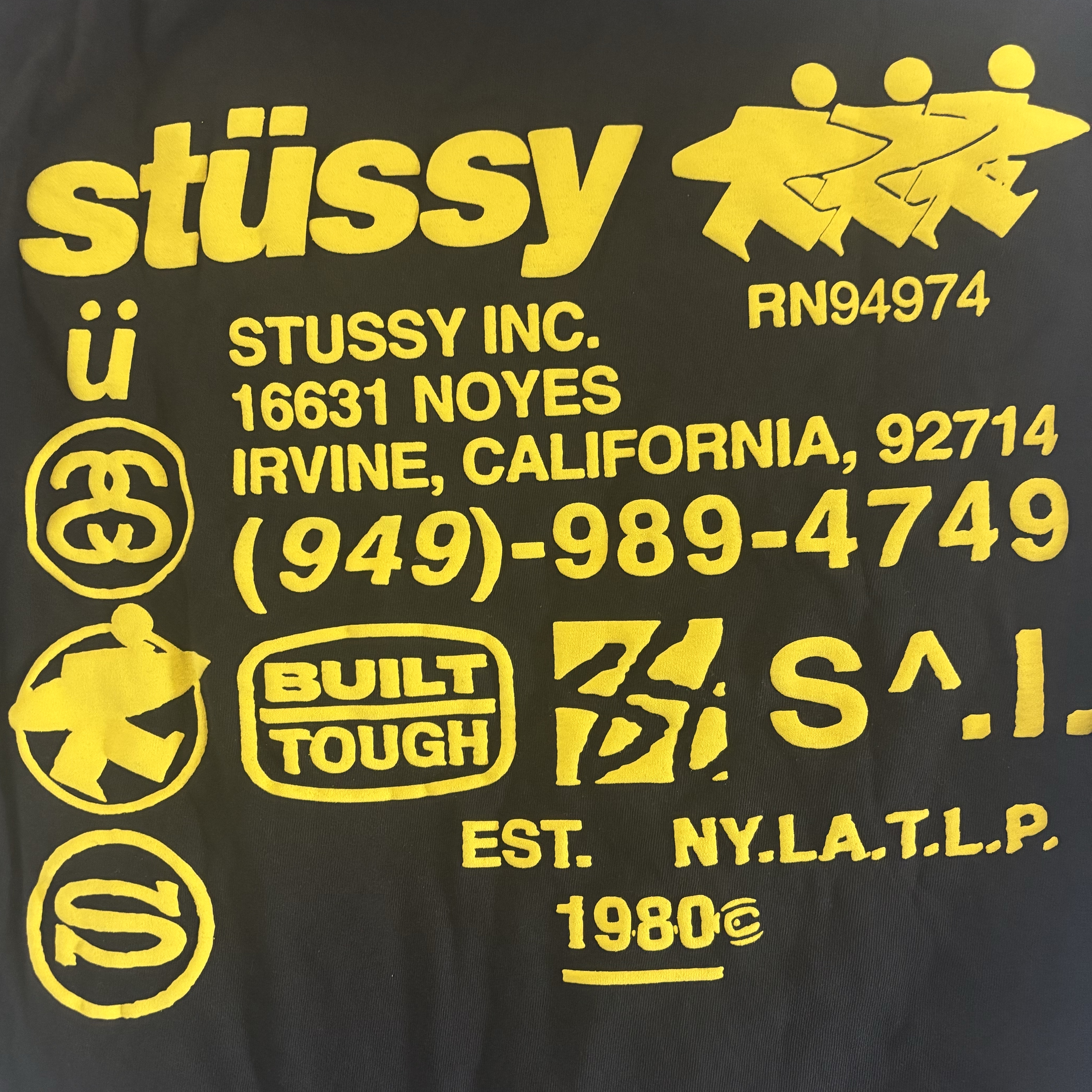 Stussy DNA Pigment Dyed T-Shirt Black 착용 스타일