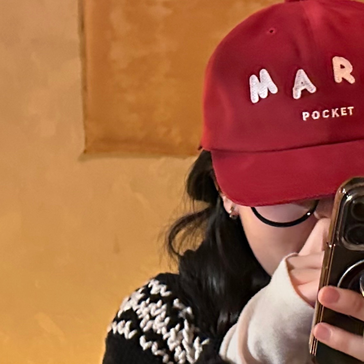 Marspocket Crush Cap Red 착용 스타일 - 3